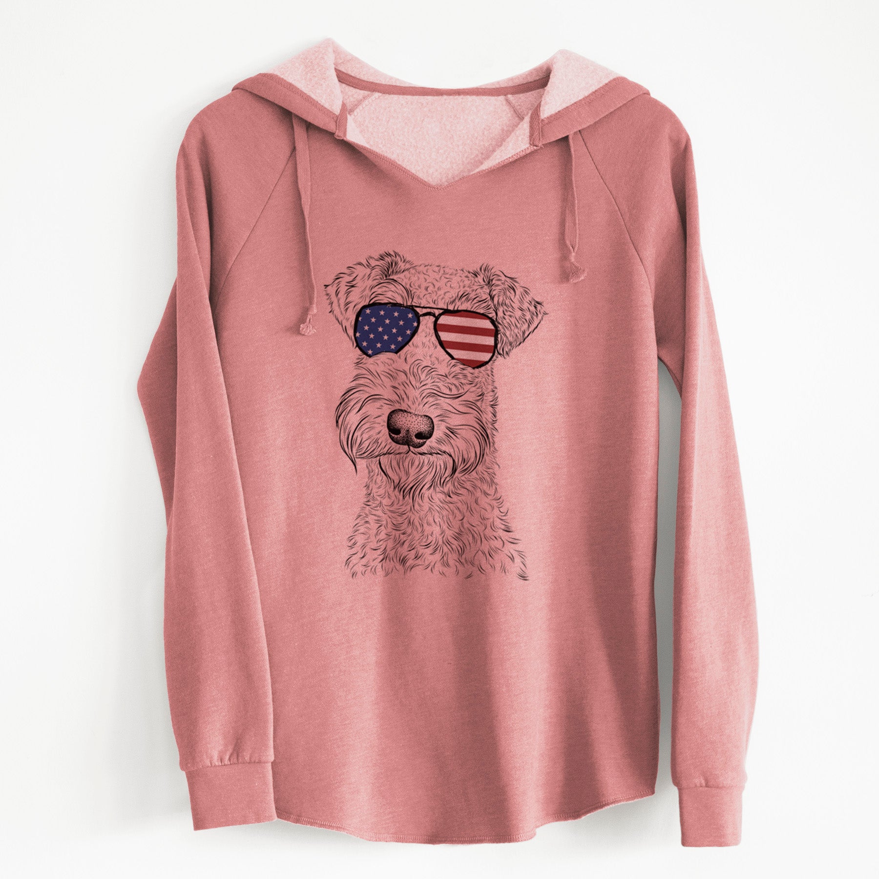 USA Roc Haven Maggie May the Airedale Terrier - Cali Wave Hooded Sweatshirt