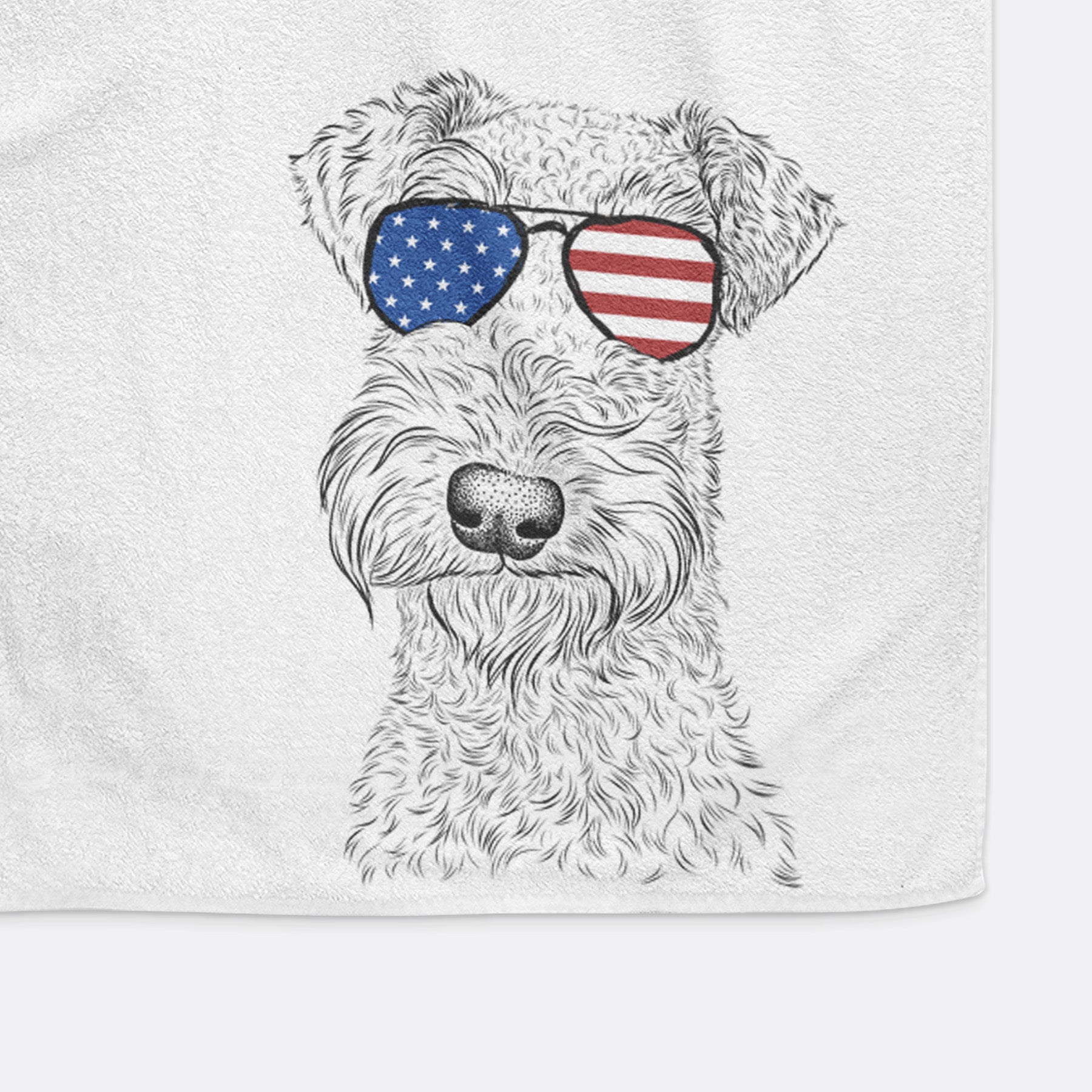 Roc Haven Maggie May the Airedale Terrier Decorative Hand Towel