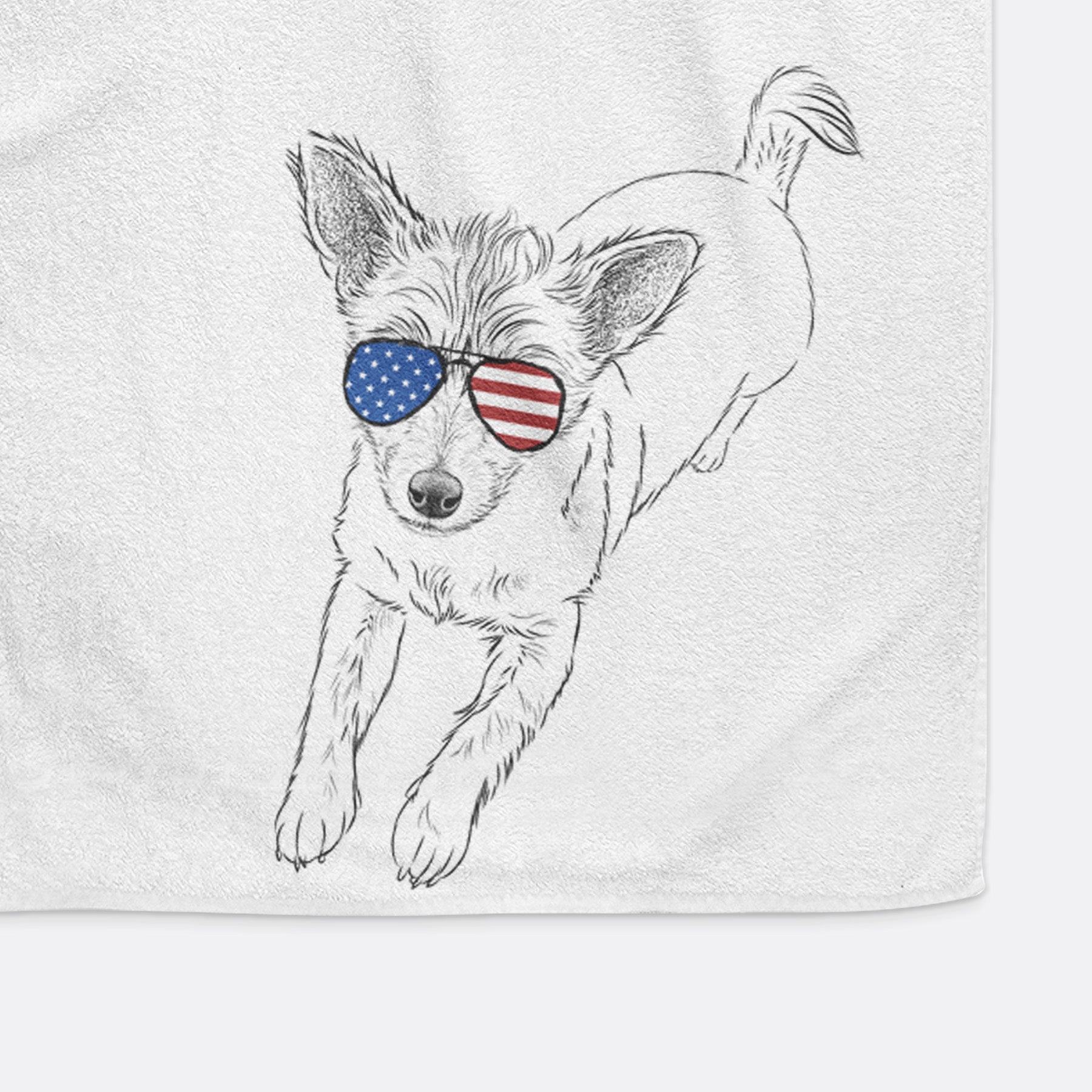 Maisie the Terrier Mix Premium Hand Towel