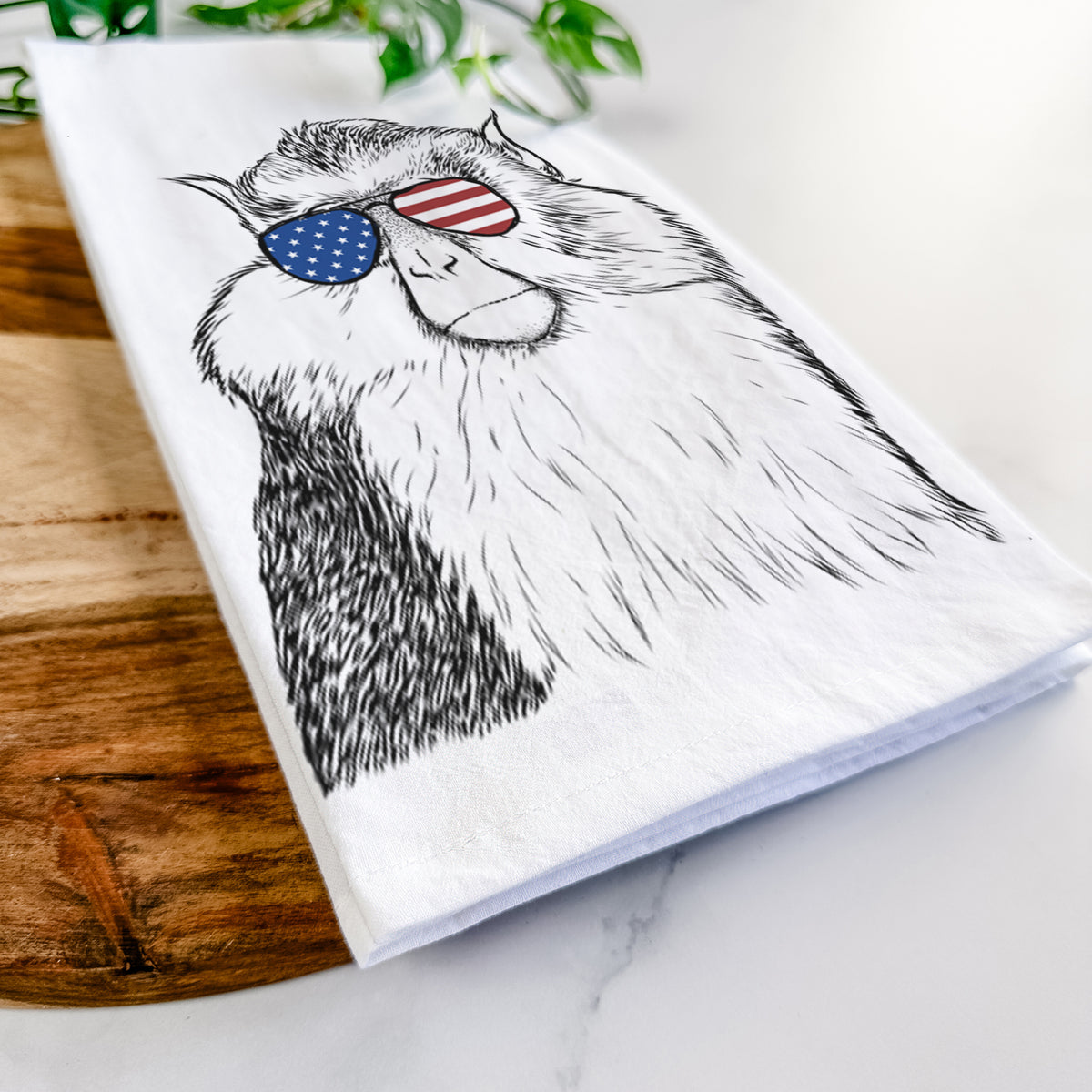 Matata the Mona Monkey Tea Towel