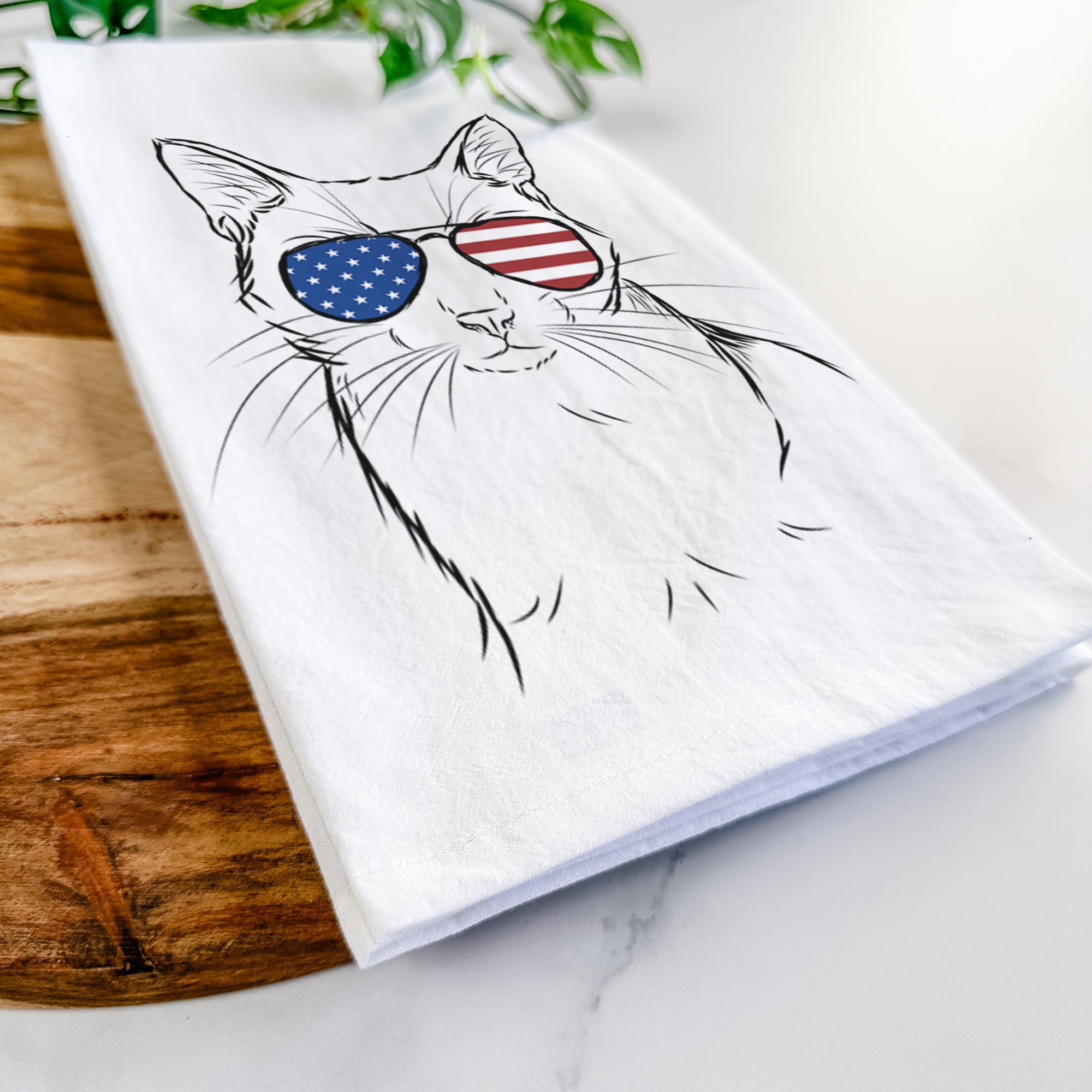 Maverick the Cat Tea Towel