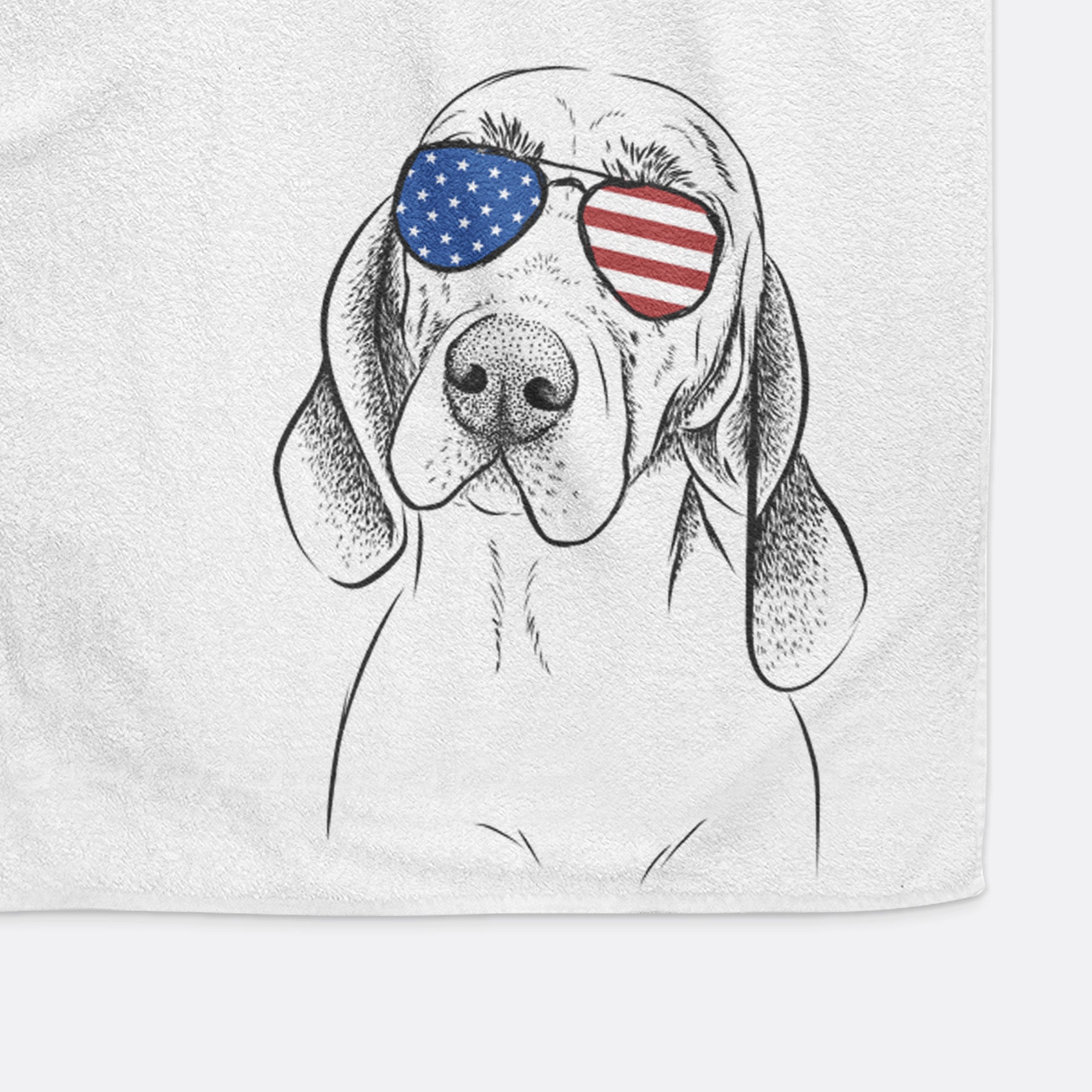 Norman the Plott Hound Premium Hand Towel