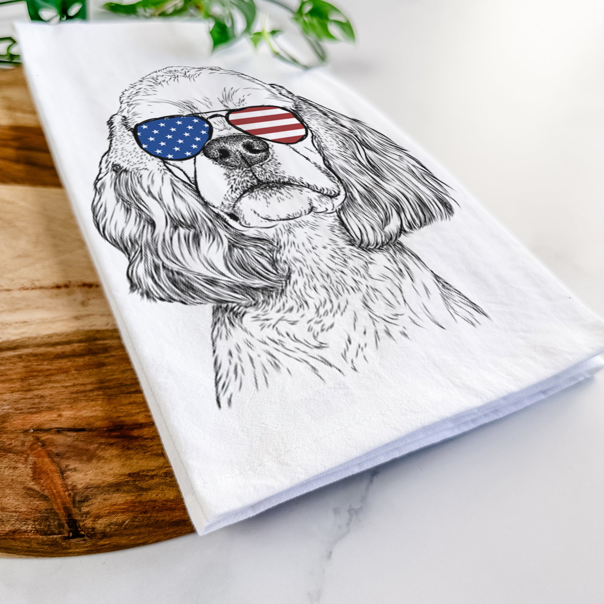 Oakley the American Cocker Spaniel Tea Towel