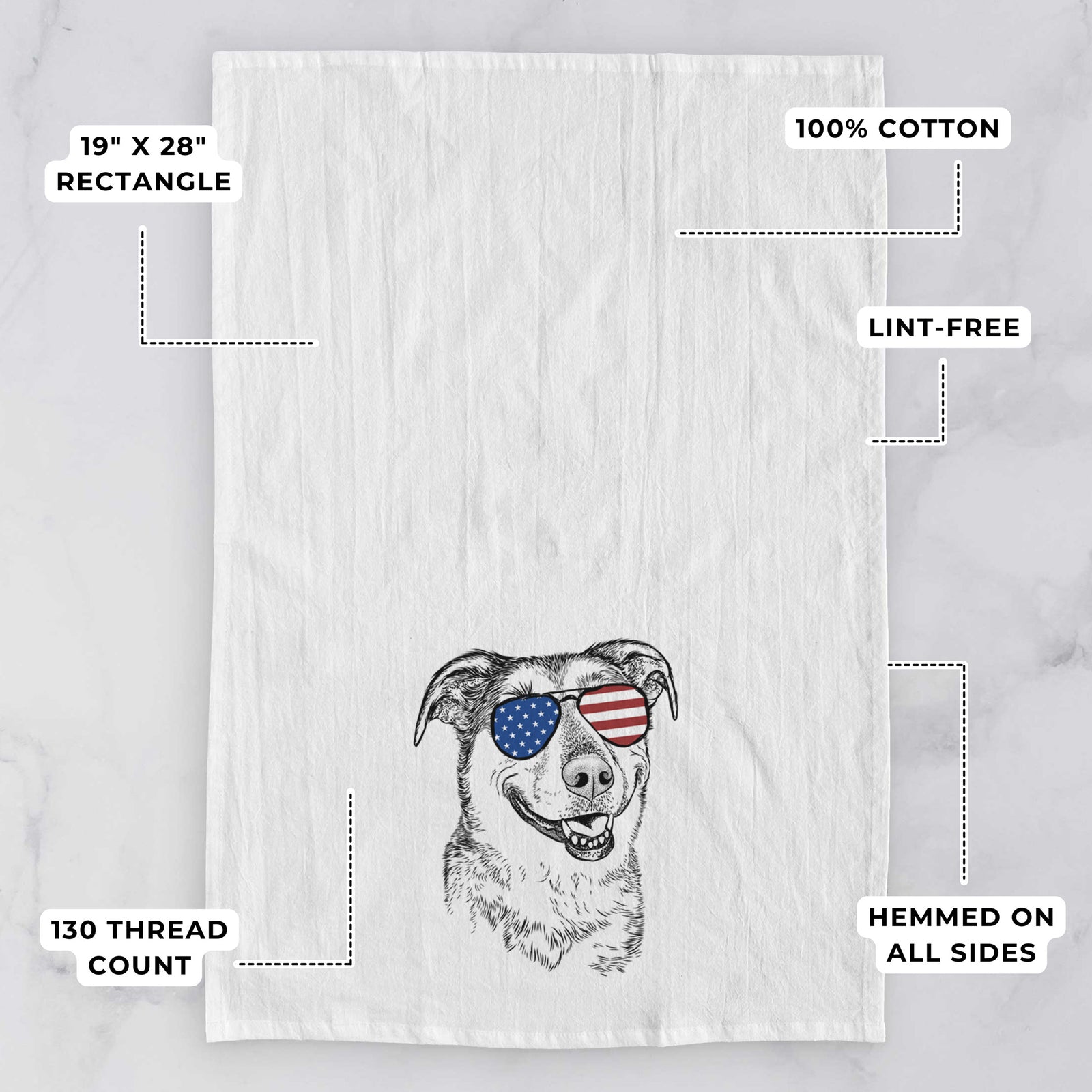 Pippin the Shepherd Mix Tea Towel
