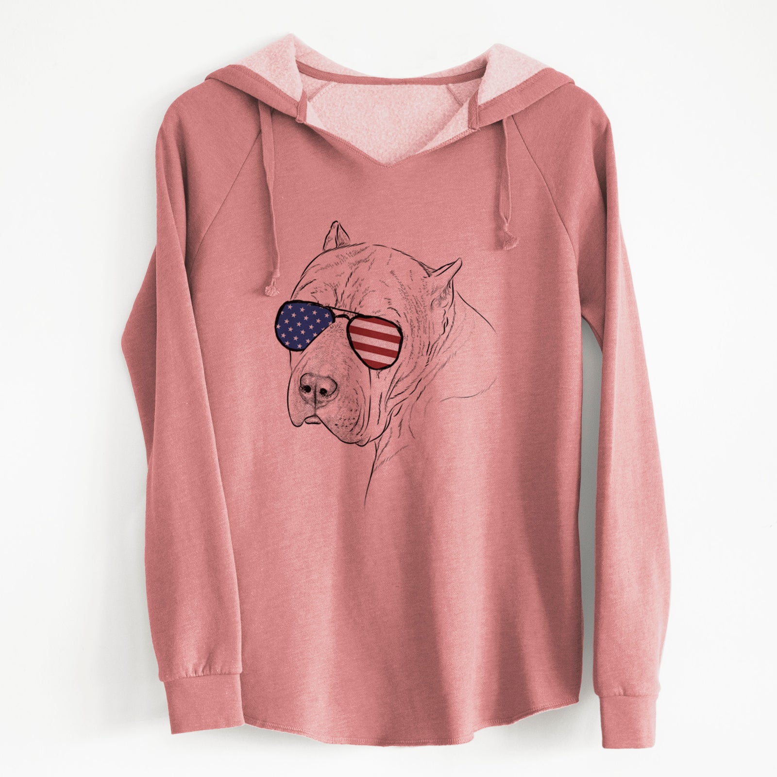 USA Precious the Staffordshire Terrier - Cali Wave Hooded Sweatshirt