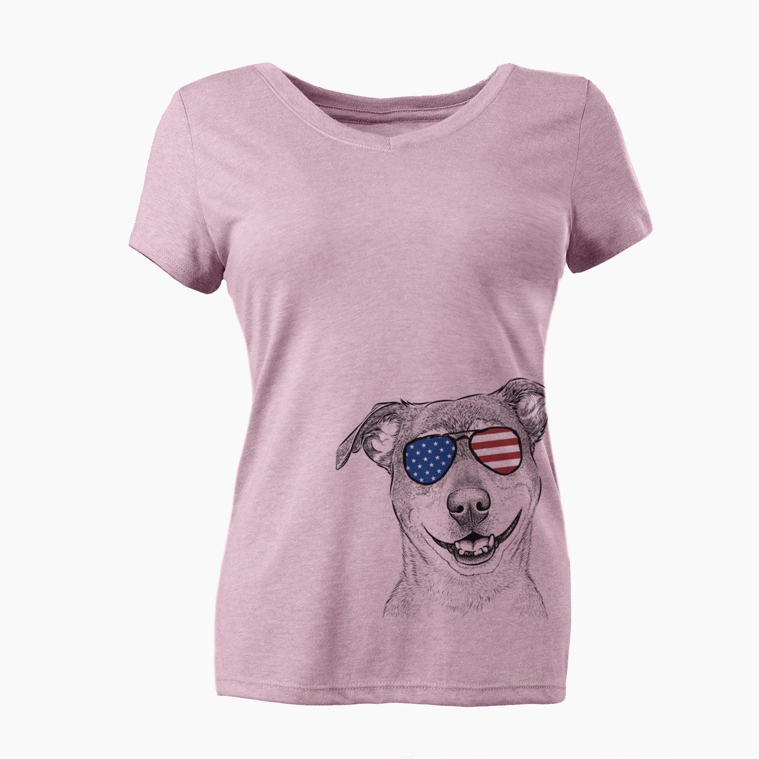 USA Reese the Mountain Cur - Women's Perfect V-neck Shirt