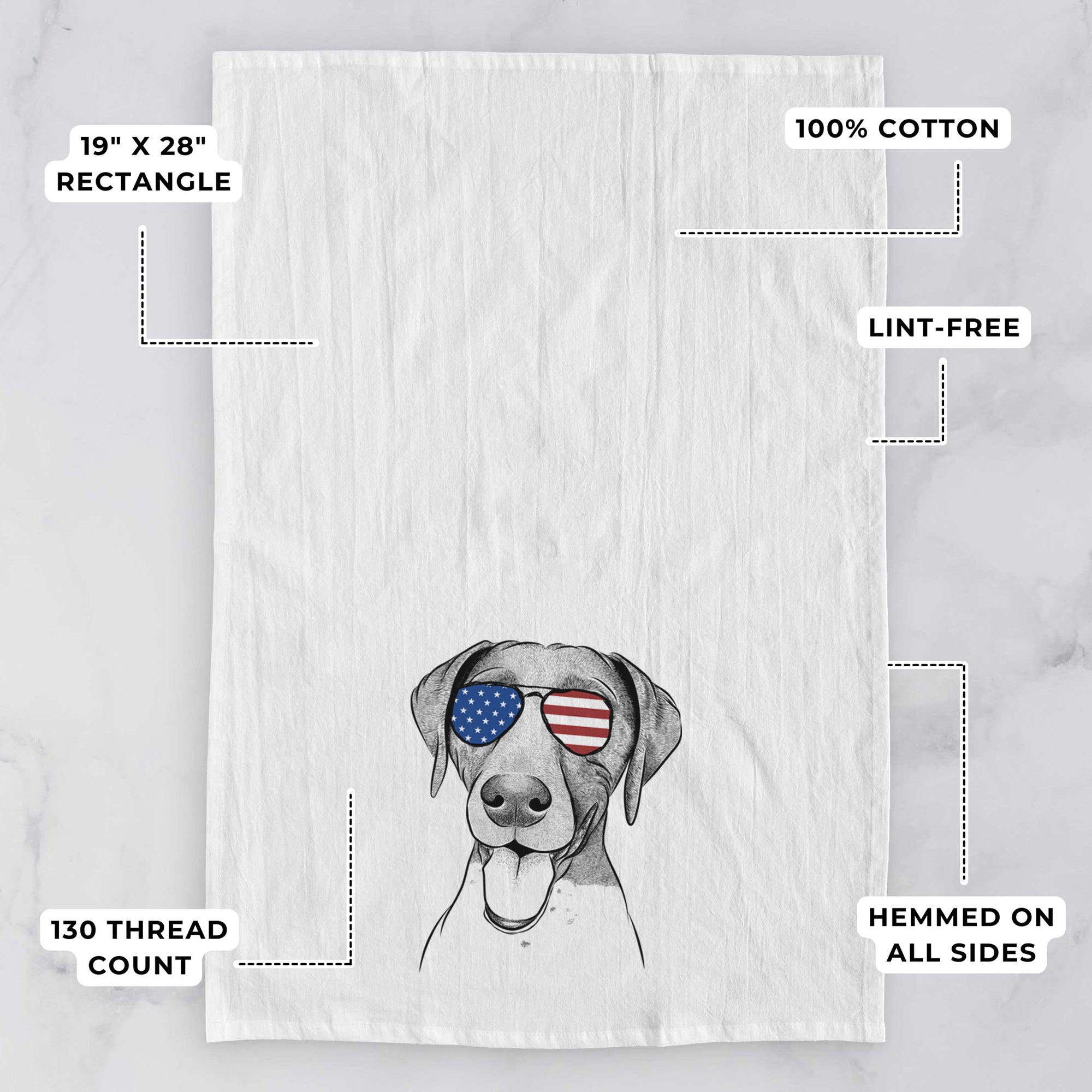 Remi the German Shorthaired Pointer Tea Towel