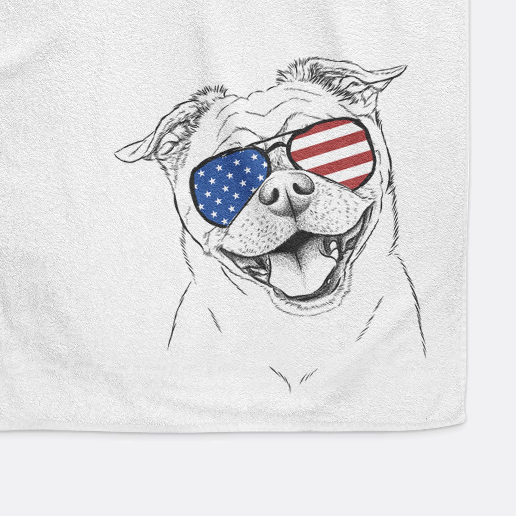 Riley the Chug Decorative Hand Towel