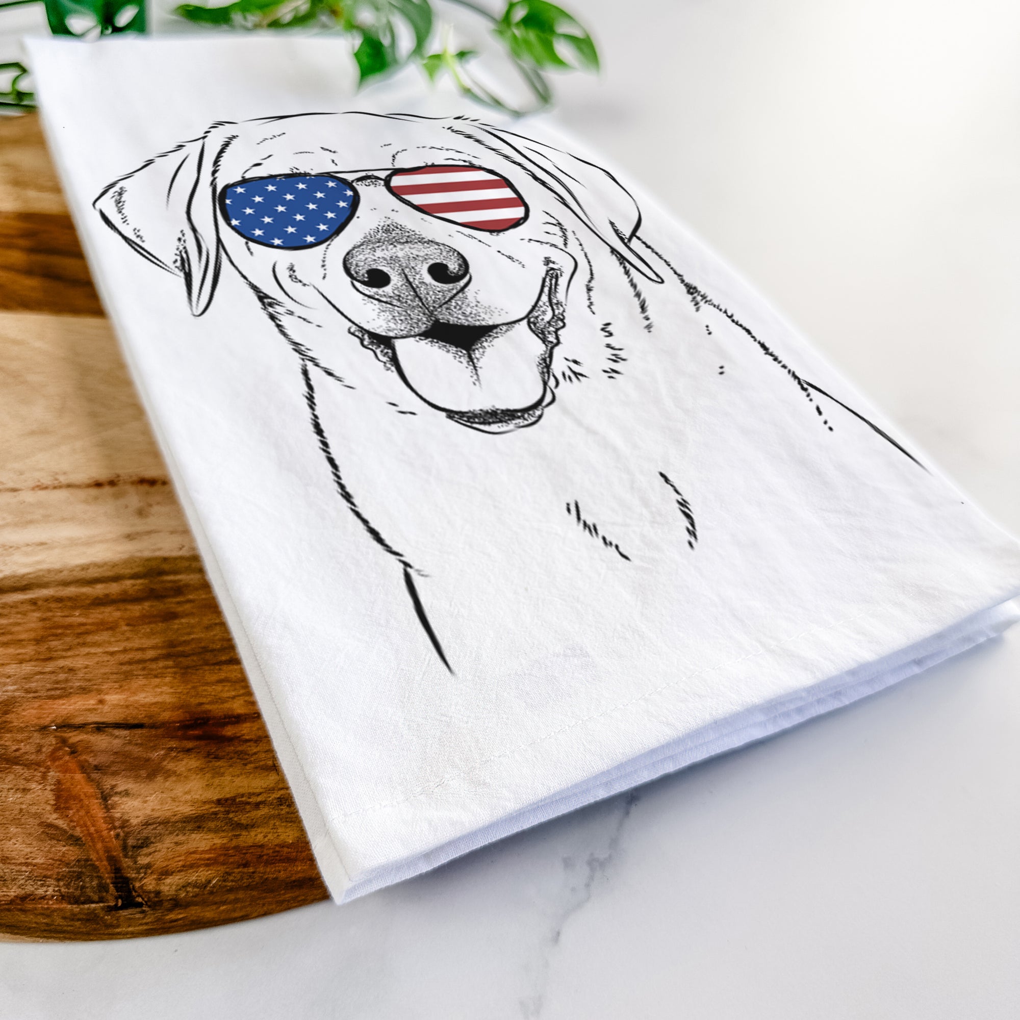 Sanford the Labrador Retriever Tea Towel