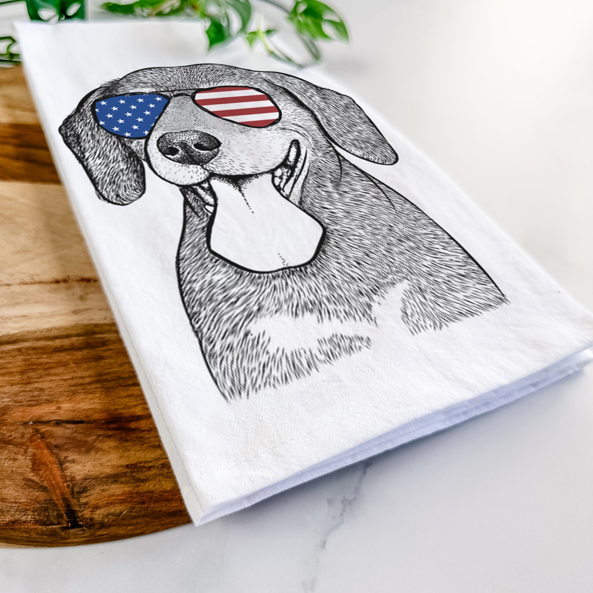 Scarlett the Beagle Tea Towel