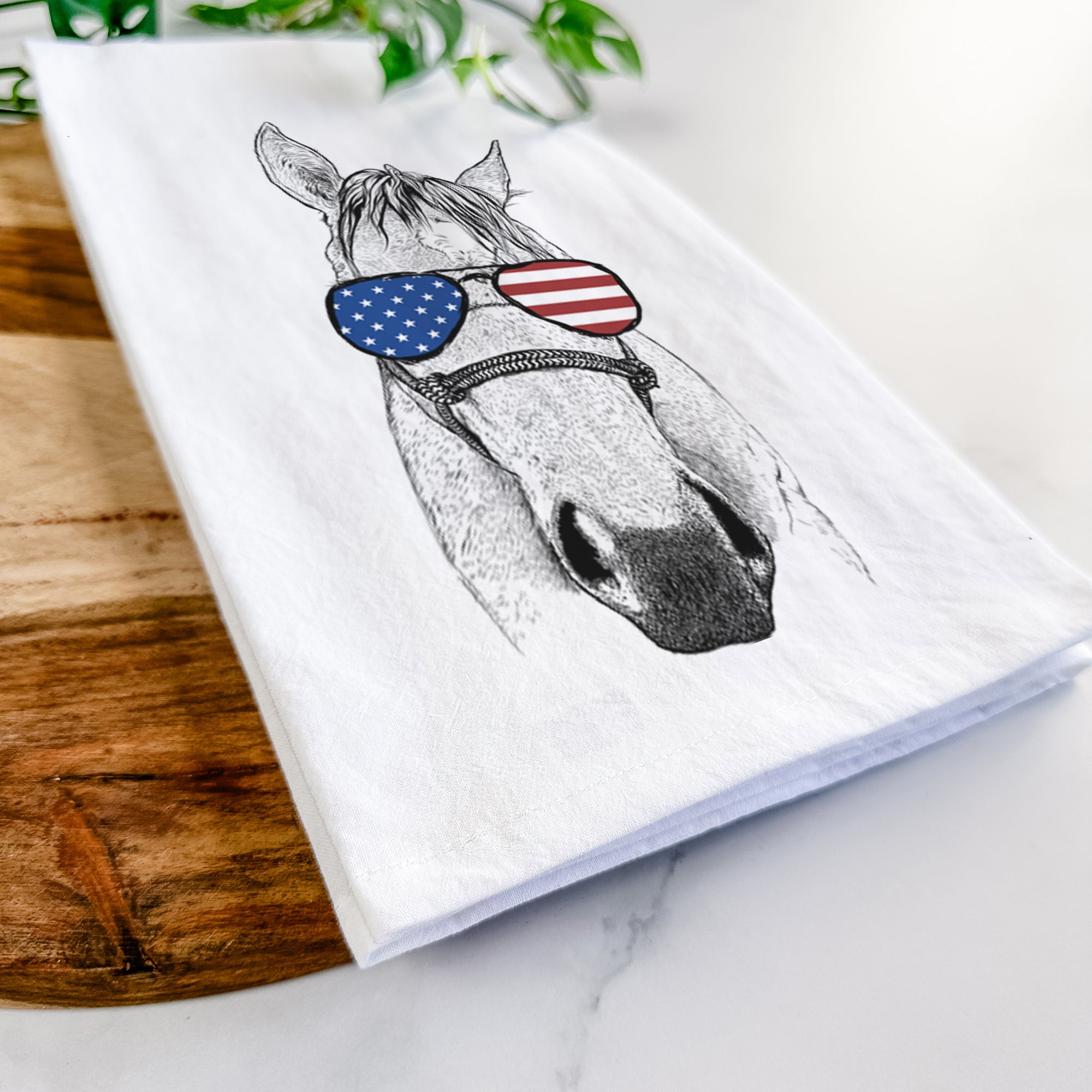 SeaBee the Quarter Horse Tea Towel