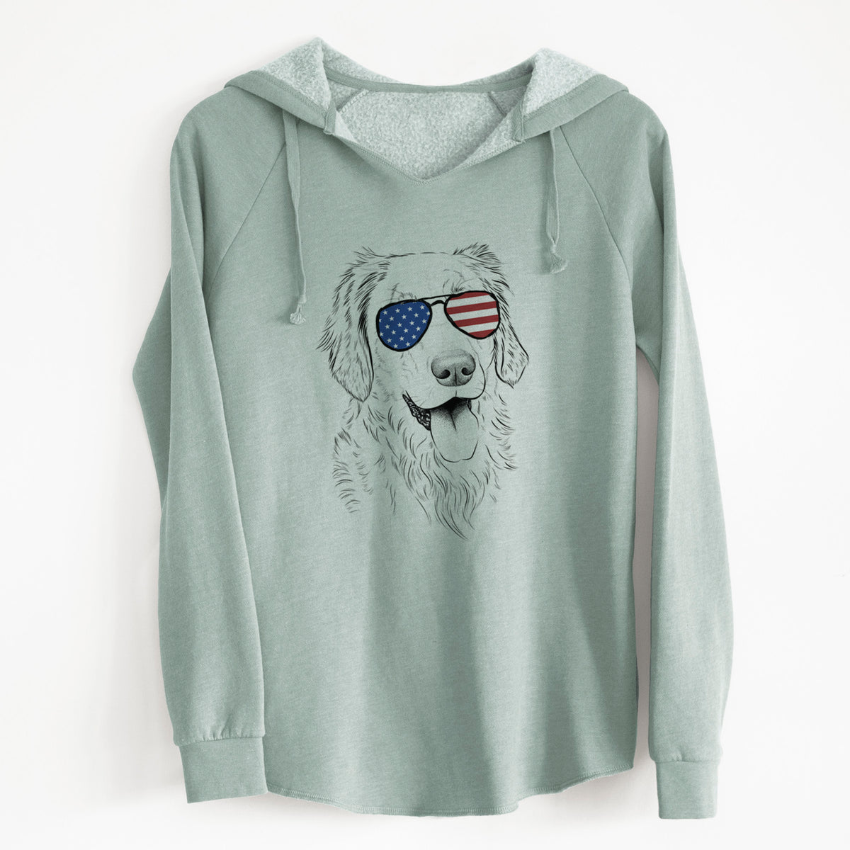 USA Semba the Golden Retriever - Cali Wave Hooded Sweatshirt
