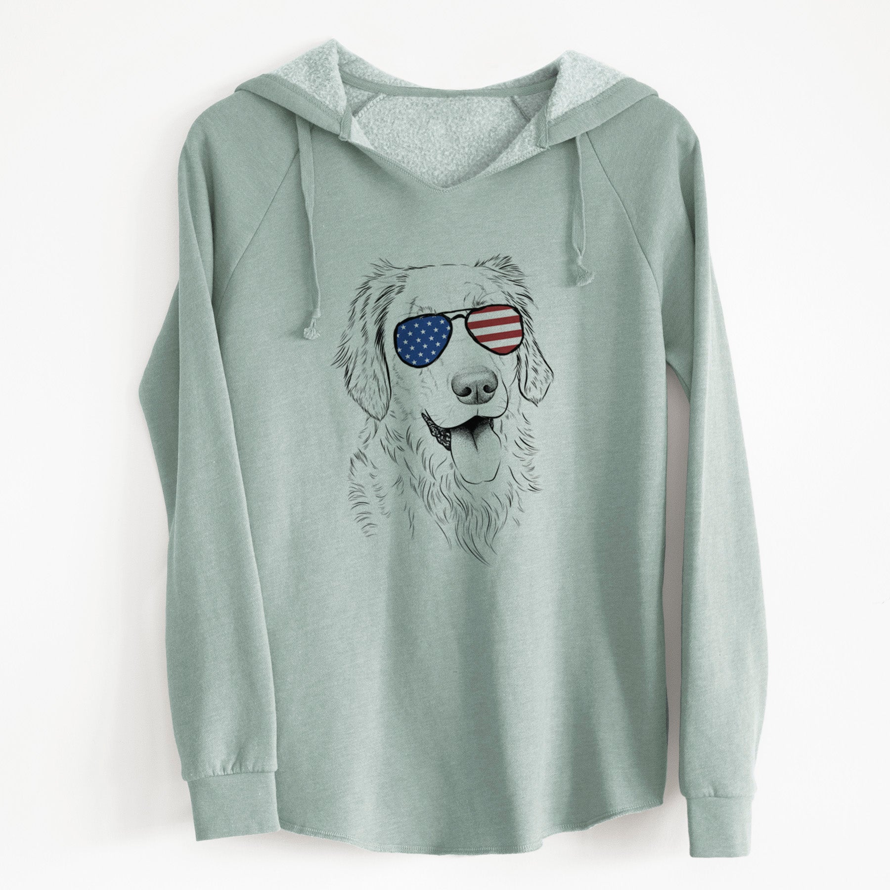 USA Semba the Golden Retriever - Cali Wave Hooded Sweatshirt