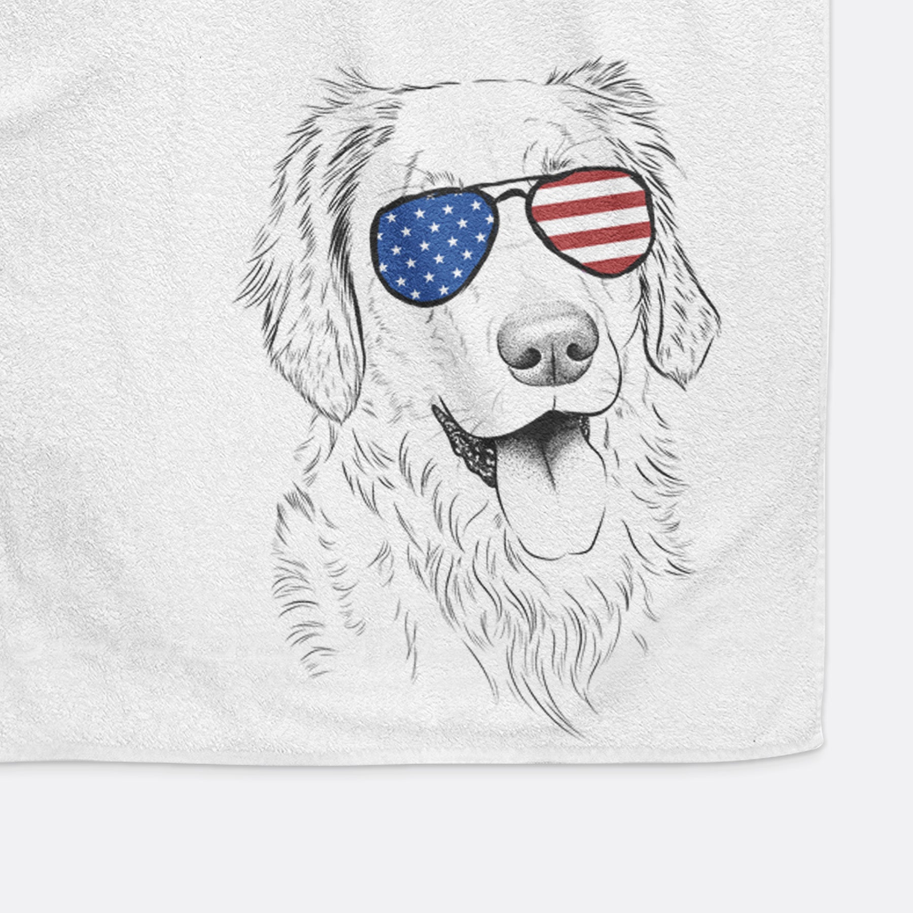 Semba the Golden Retriever Decorative Hand Towel