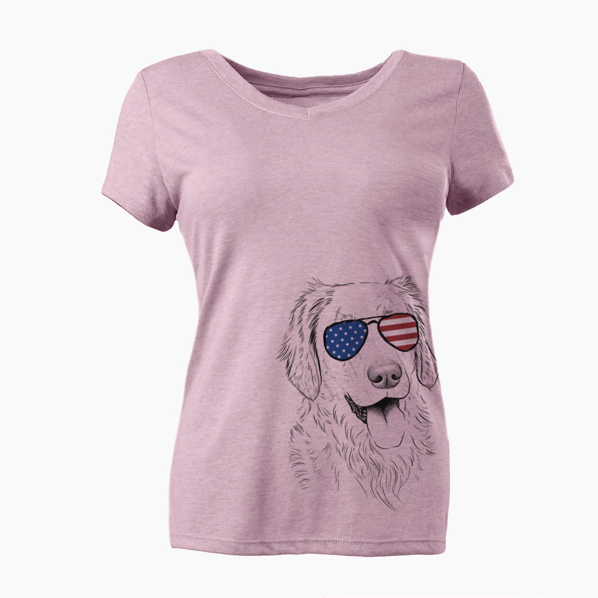 USA Semba the Golden Retriever - Women's Perfect V-neck Shirt