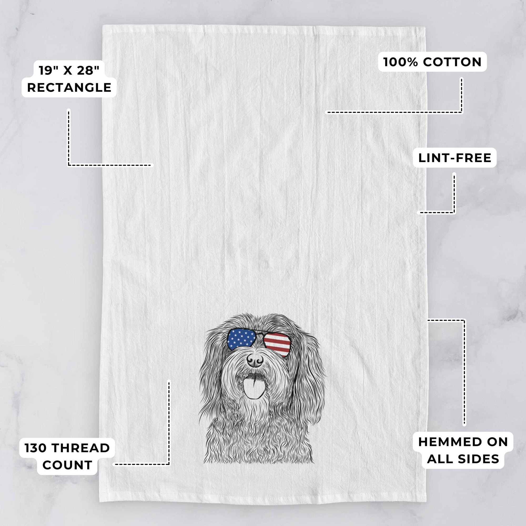 Sophie the Havanese Tea Towel