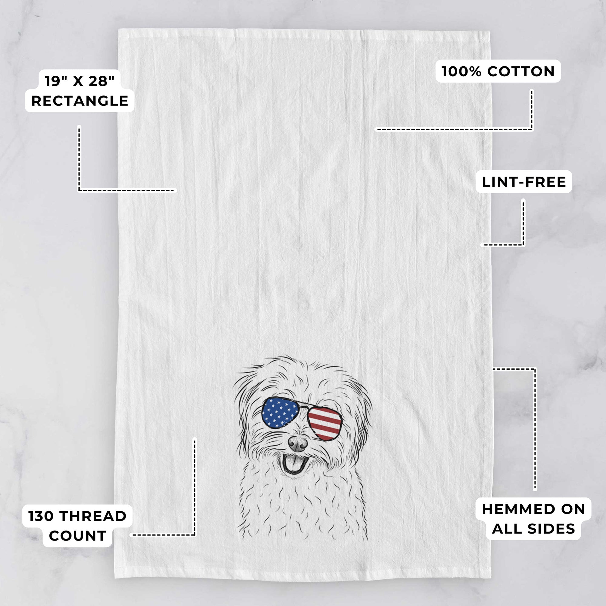 Sophie Quinn the Havanese Tea Towel