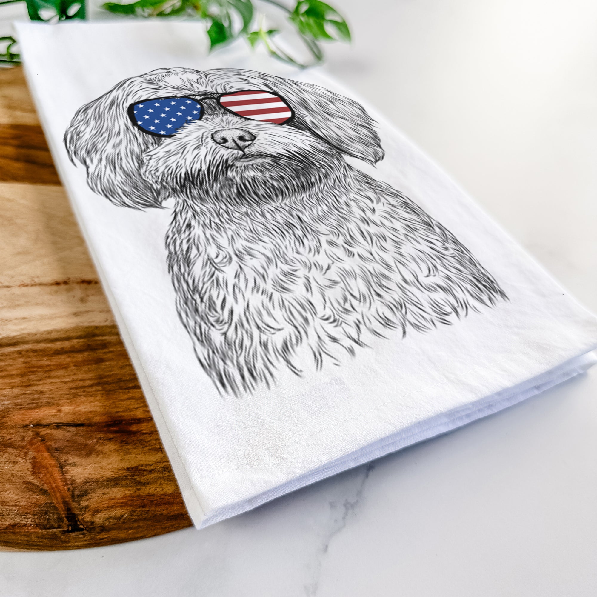 Stella the Shih Tzu Mix Tea Towel