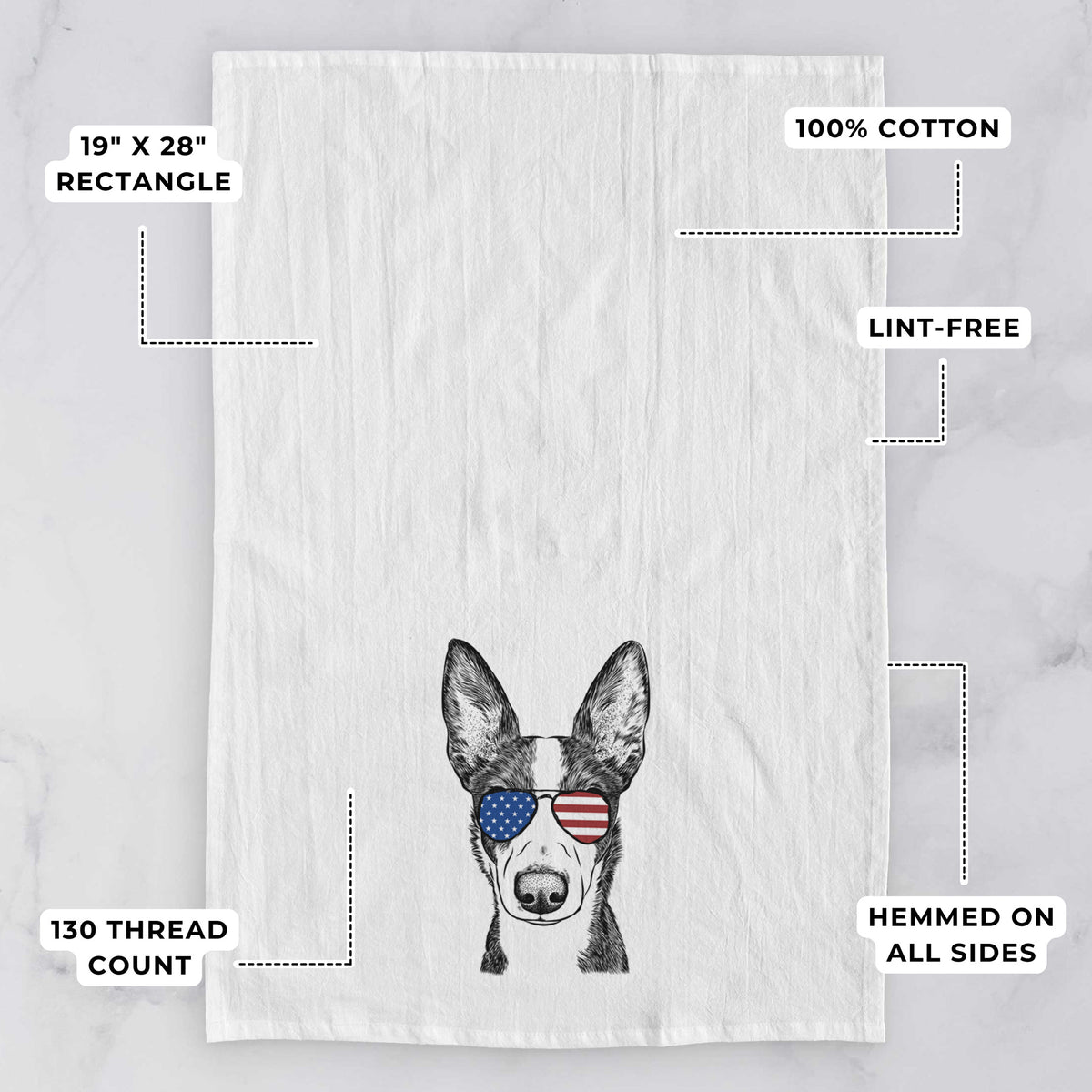 Tigm the Bippet Tea Towel