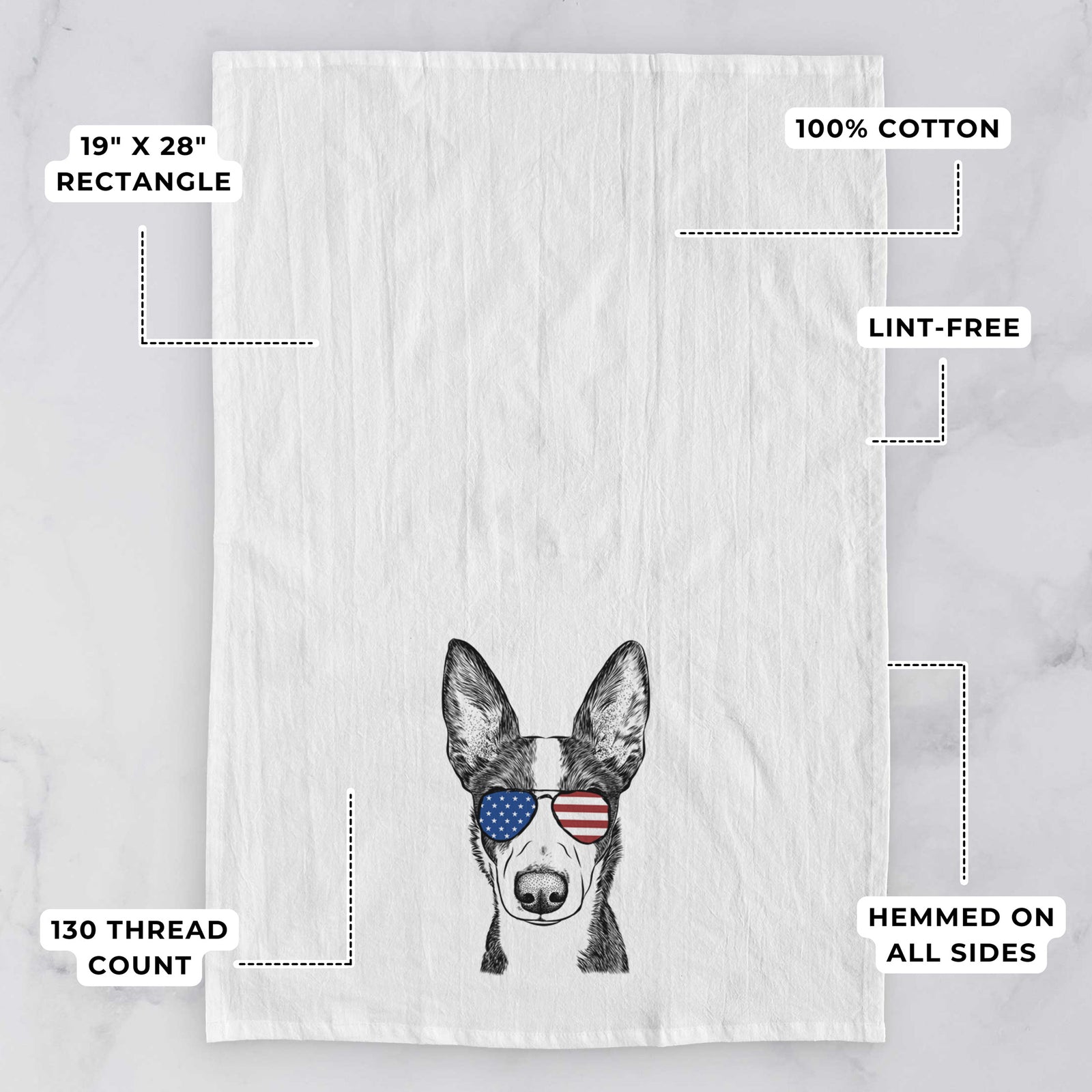 Tigm the Bippet Tea Towel