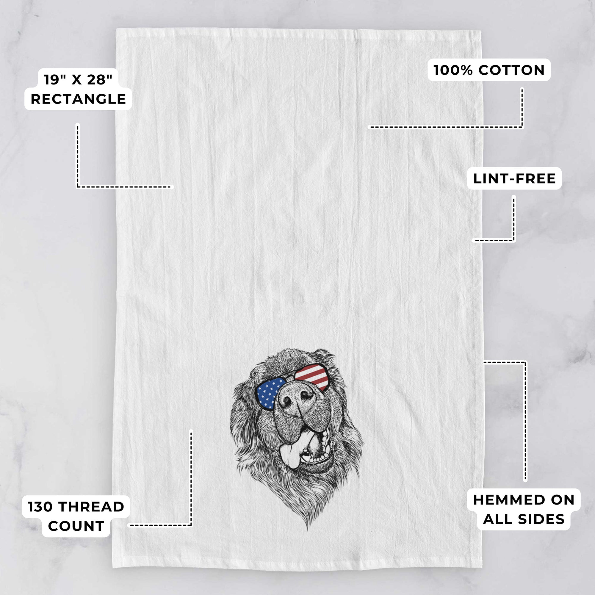 Tuna the Newfoundland Tea Towel