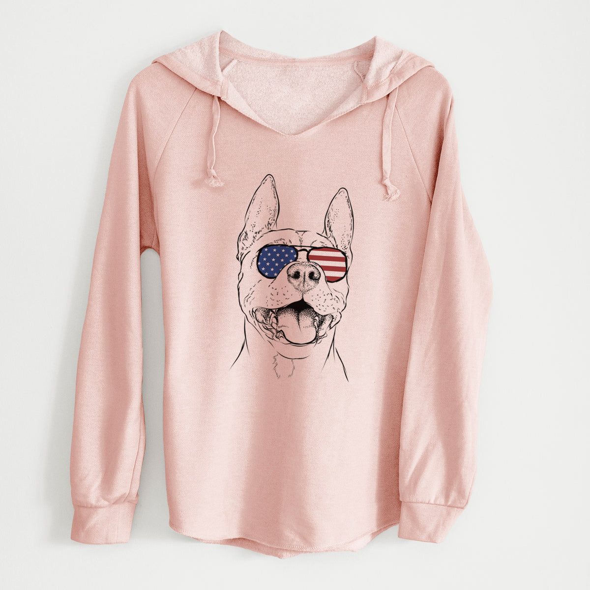 USA Wally the Pitbull - Cali Wave Hooded Sweatshirt