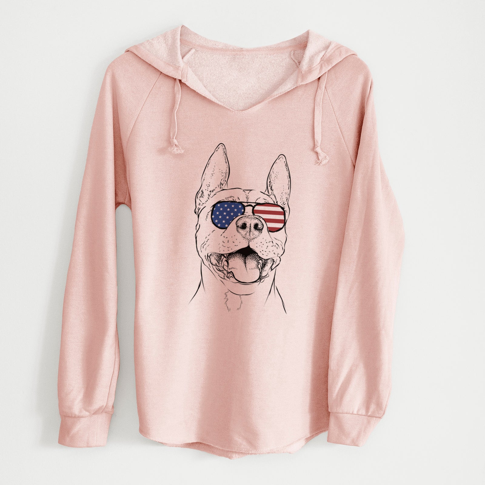 USA Wally the Pitbull - Cali Wave Hooded Sweatshirt