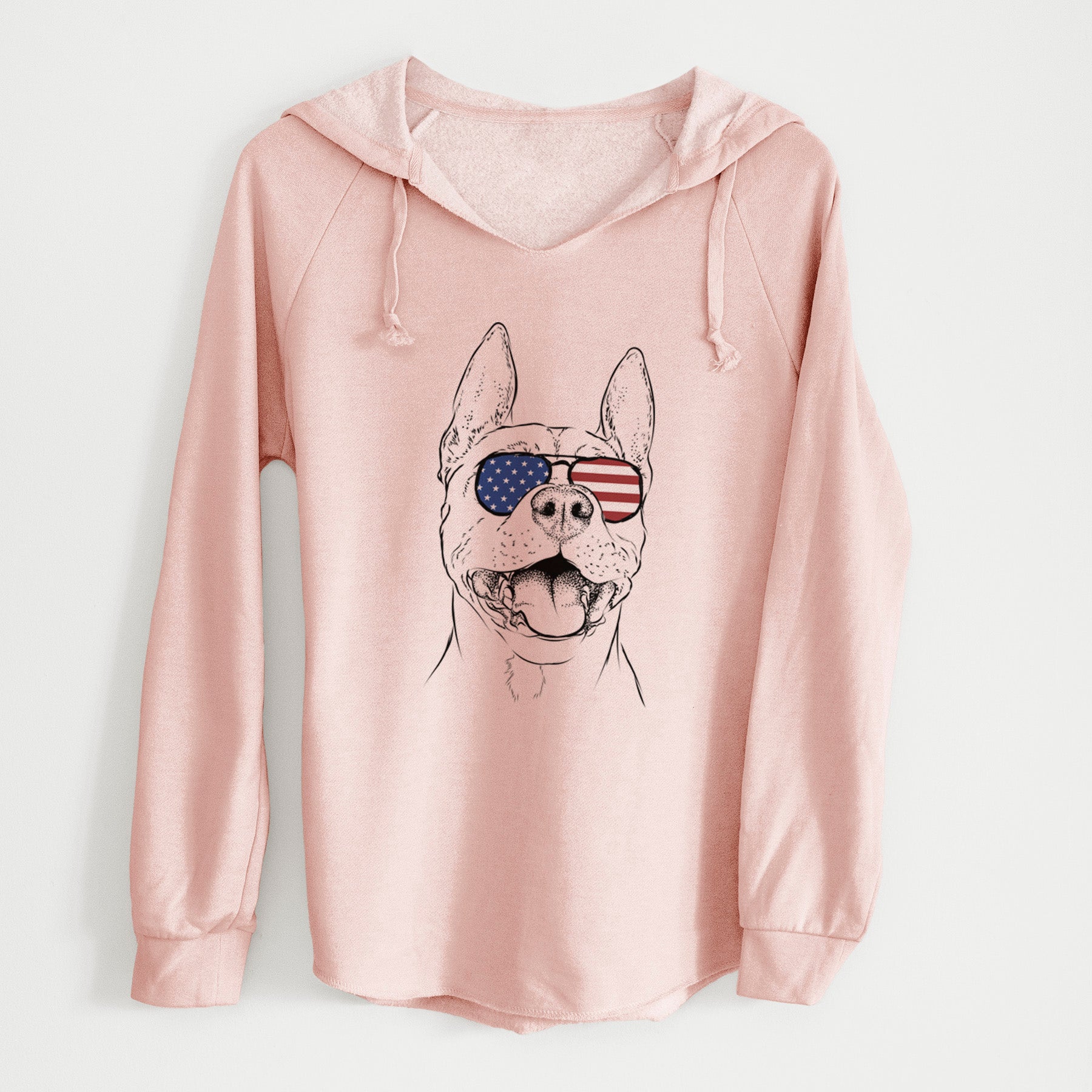 USA Wally the Pitbull - Cali Wave Hooded Sweatshirt