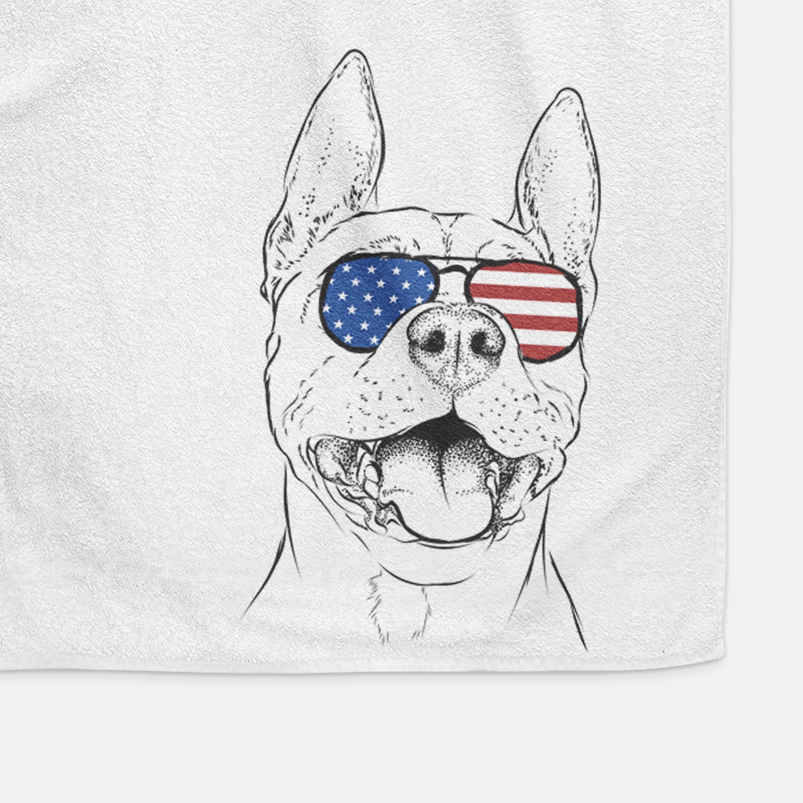 Wally the Pitbull Decorative Hand Towel