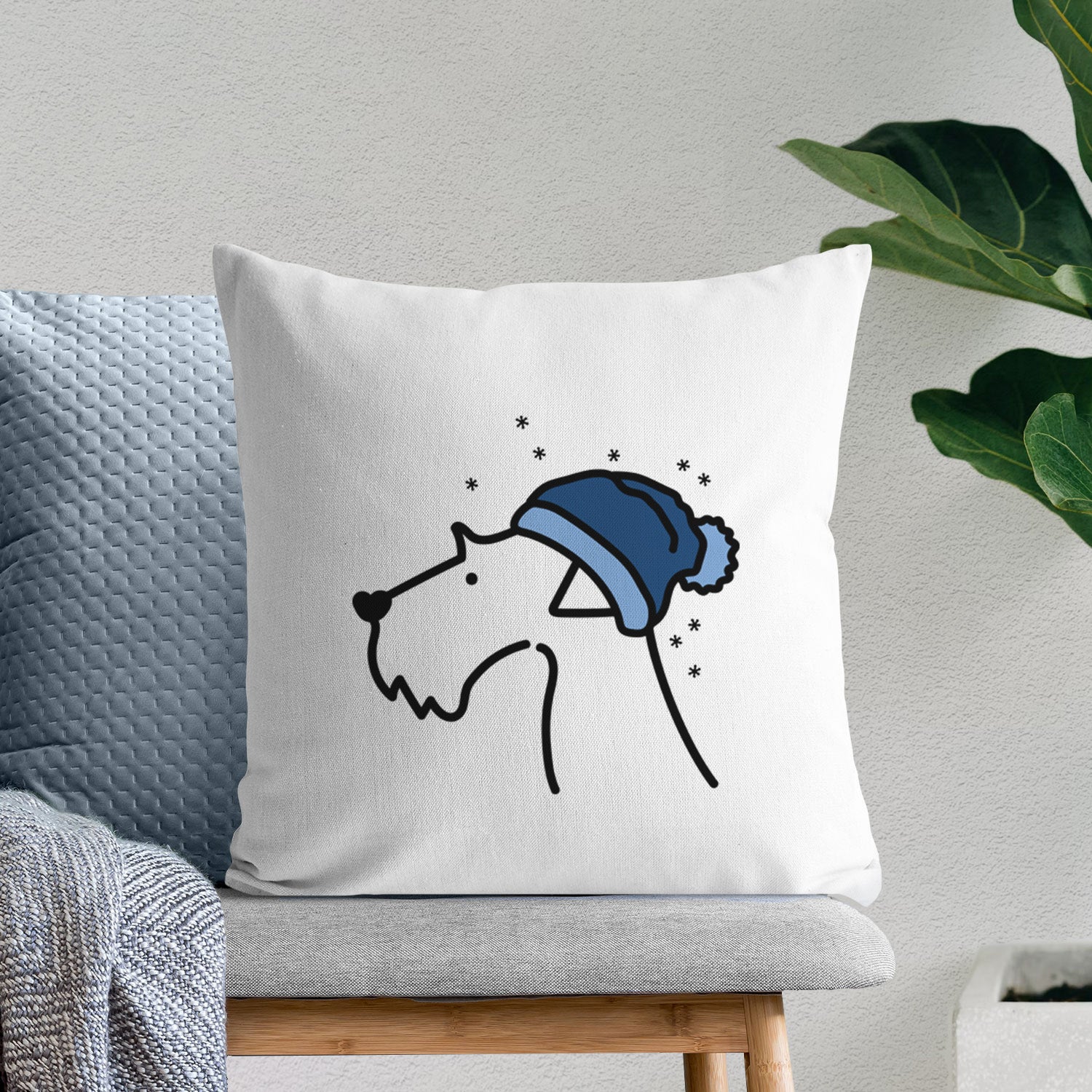 Love Always Airedale Terrier - Throw Pillow Cover