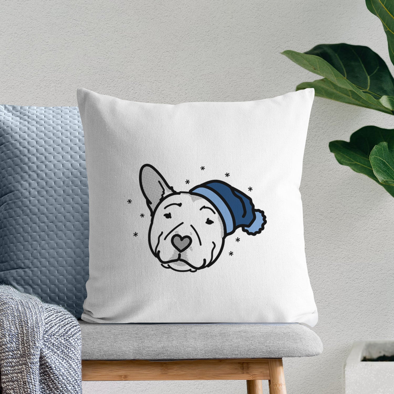 Love Always Pitbull - Archer -  Throw Pillow Cover