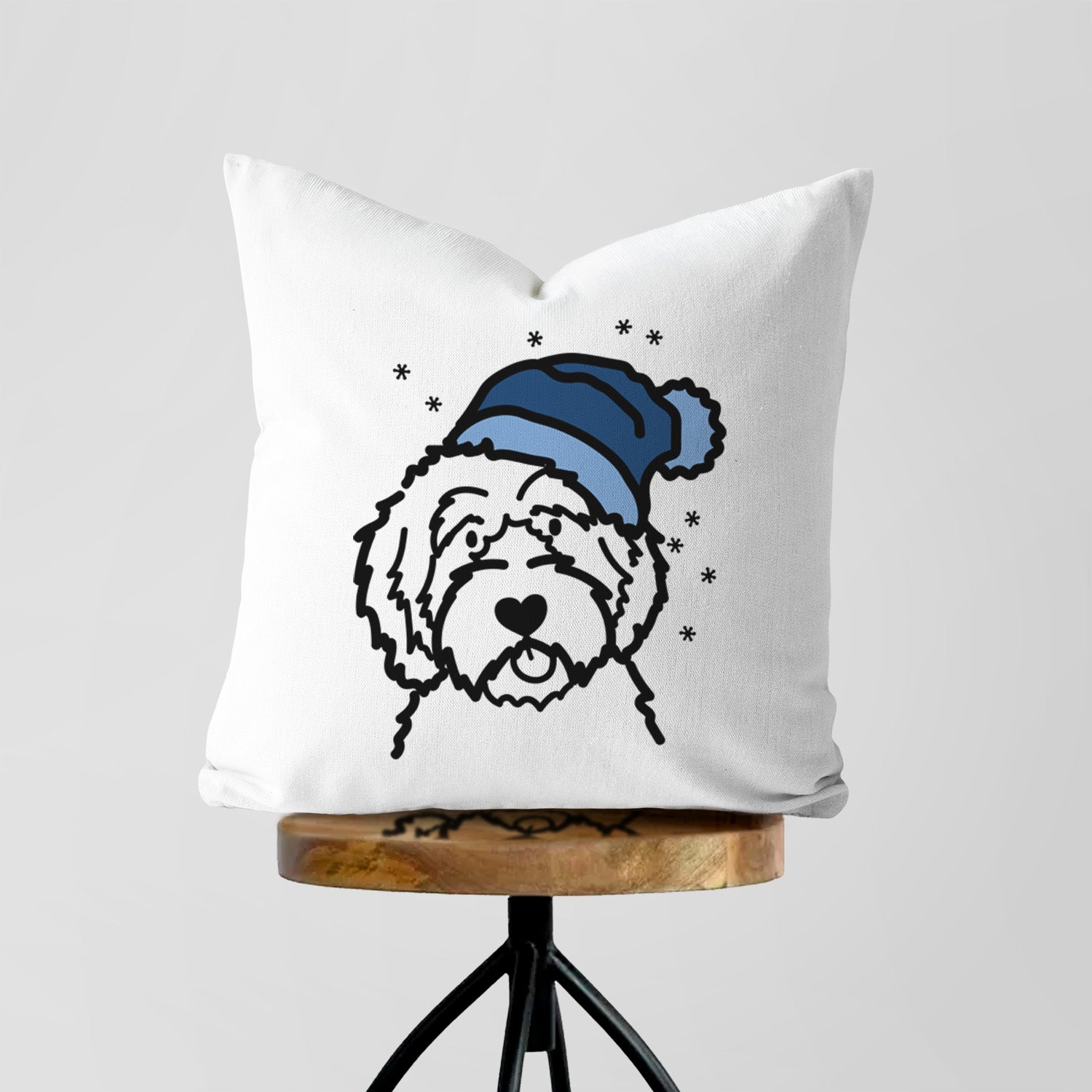 Love Always Aussiedoodle - Throw Pillow Cover