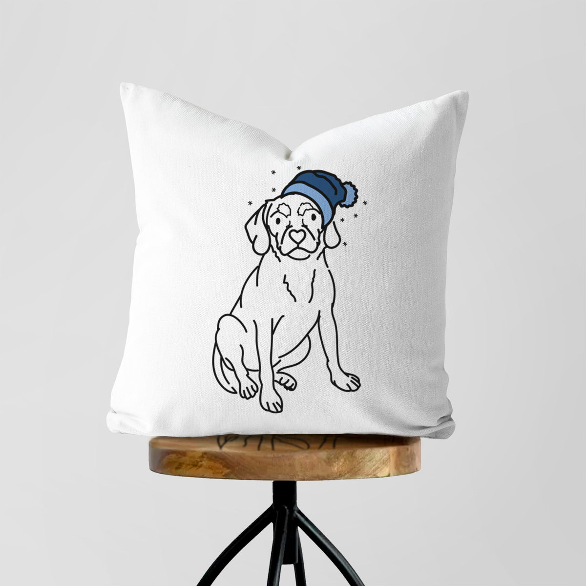 Love Always Puggle - Babs -  Throw Pillow Cover