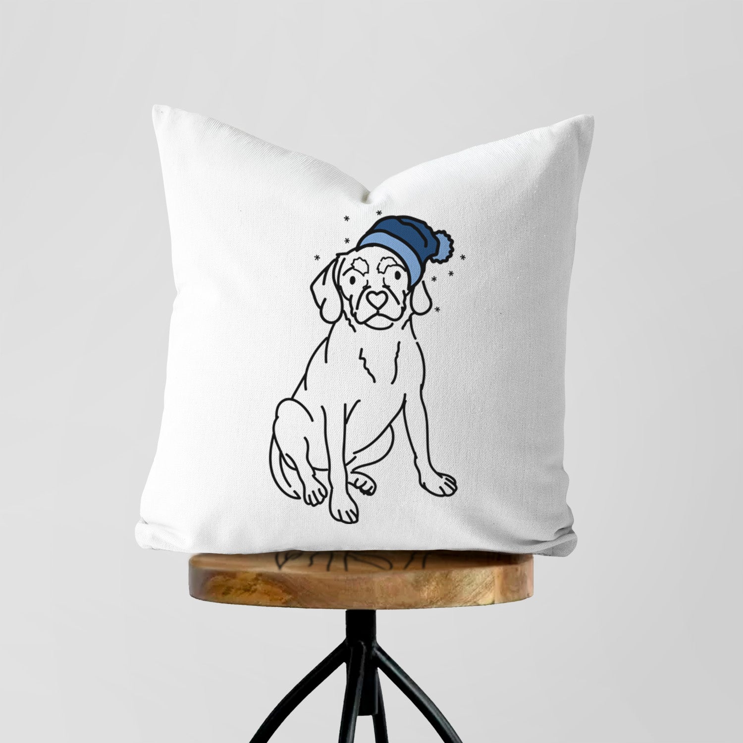 Love Always Puggle - Babs -  Throw Pillow Cover