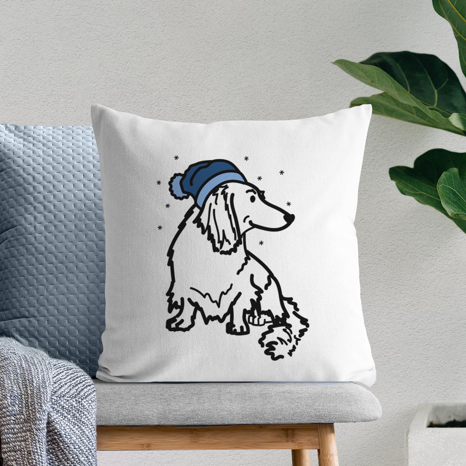 Love Always Dachshund - Bella -  Throw Pillow Cover