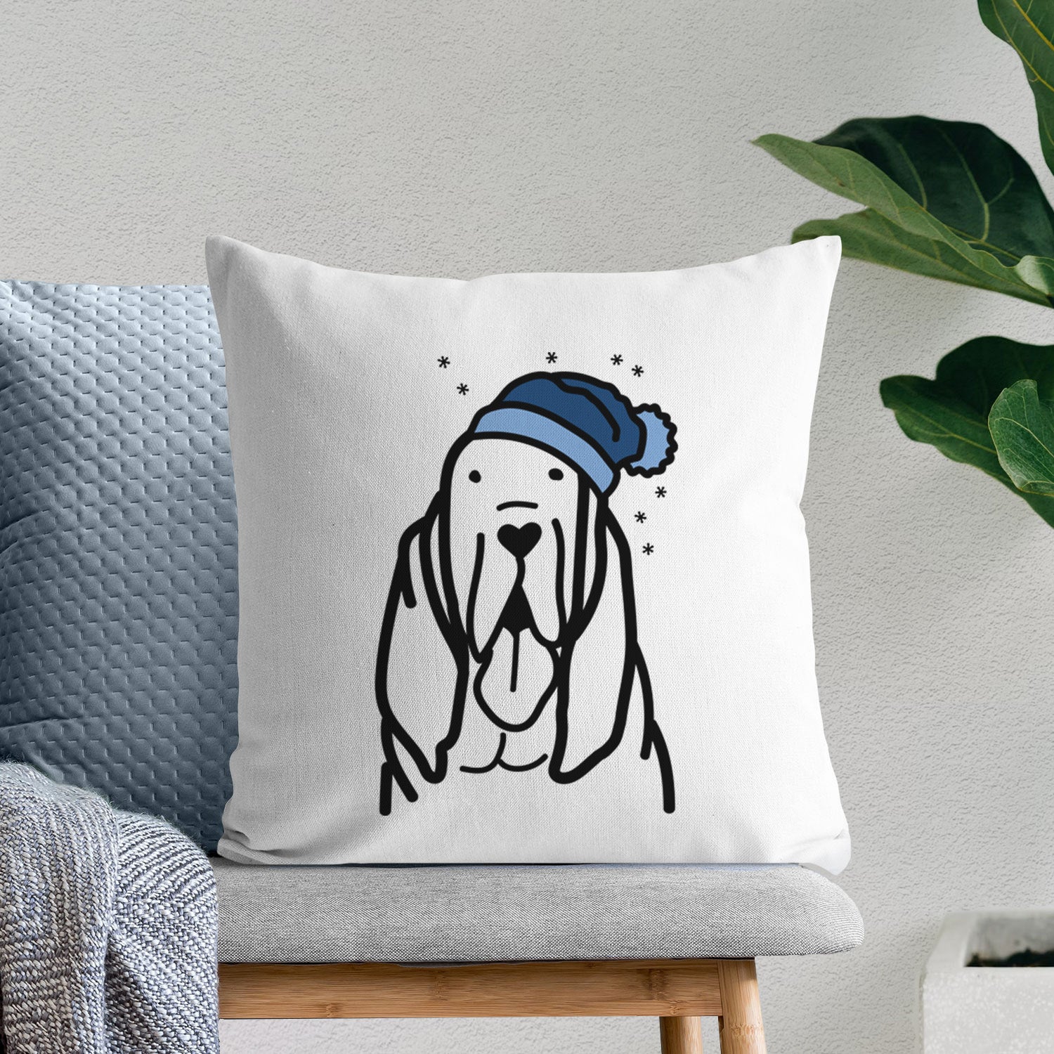 Love Always Bloodhound - Throw Pillow Cover