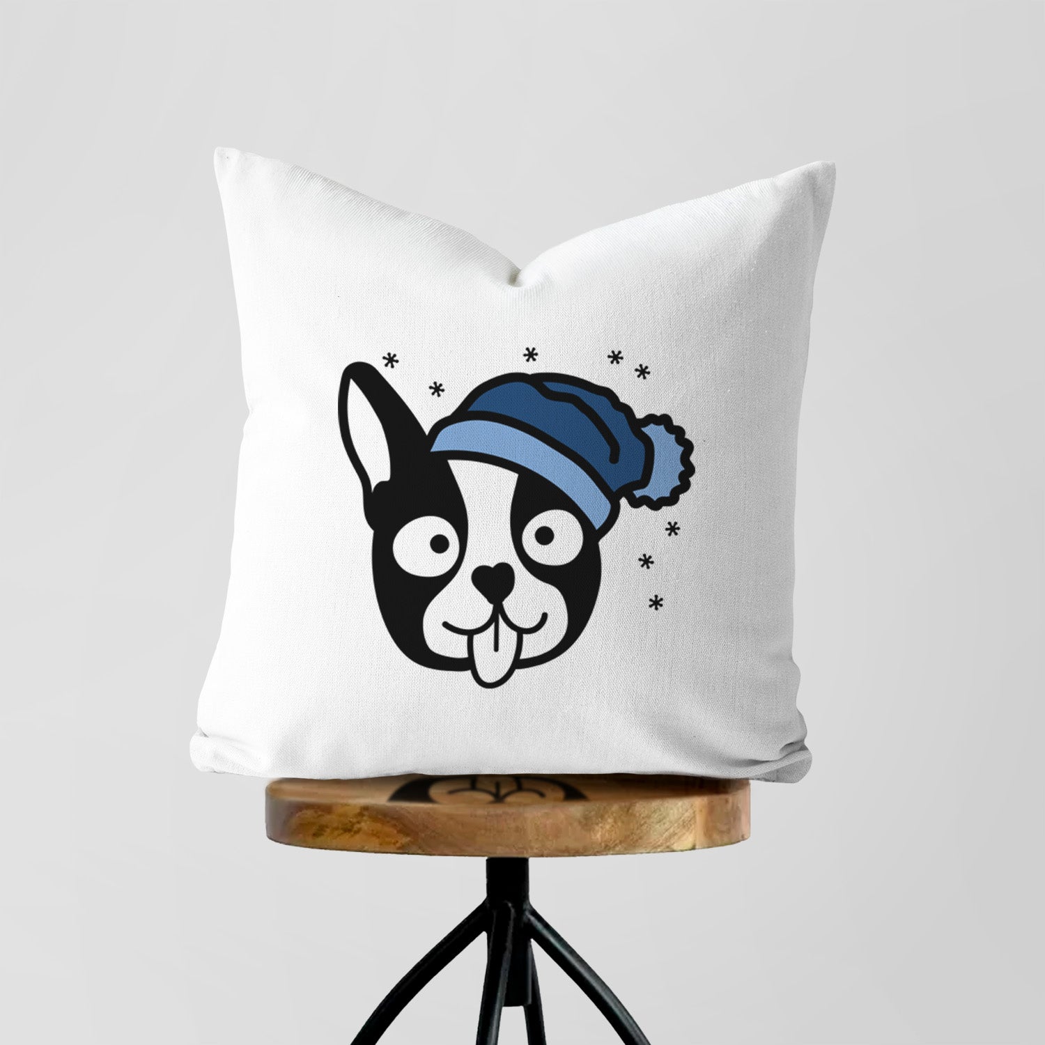 Love Always Boston Terrier - Throw Pillow Cover