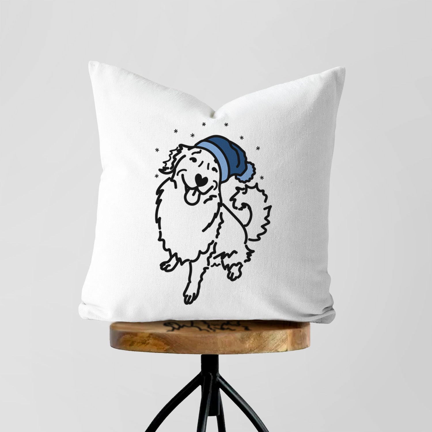 Love Always Golden Retriever - Brinkley -  Throw Pillow Cover