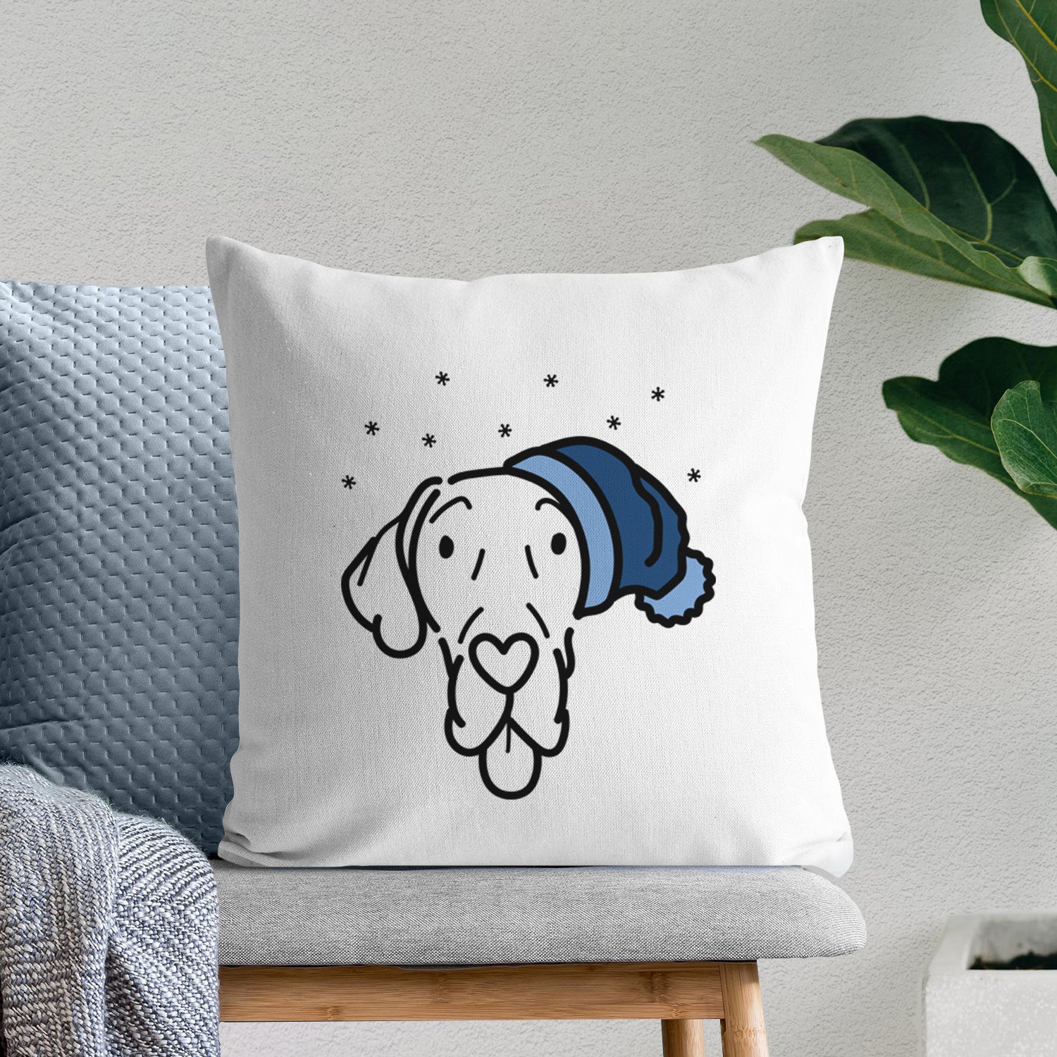 Love Always Great Dane - Bruce -  Throw Pillow Cover