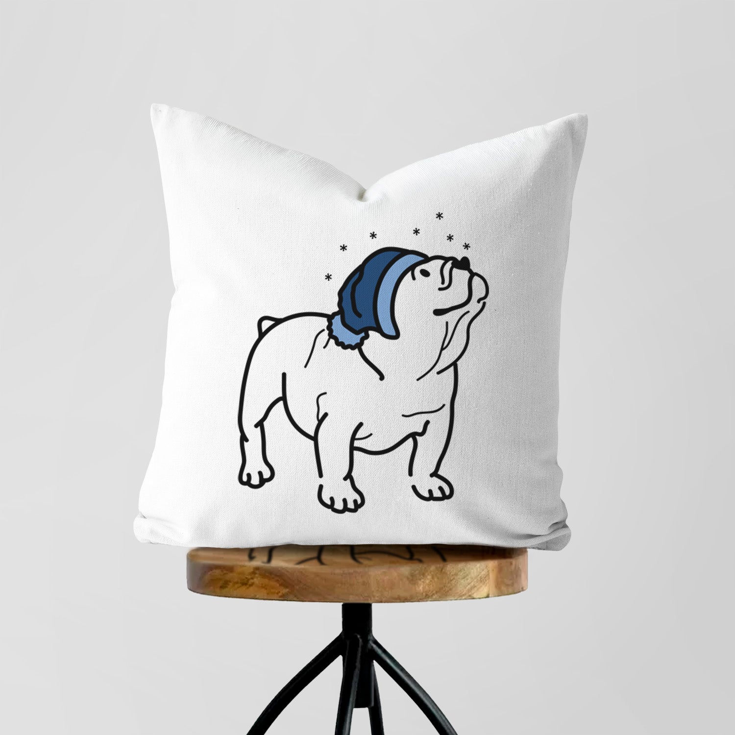 Love Always English Bulldog - Bruno -  Throw Pillow Cover