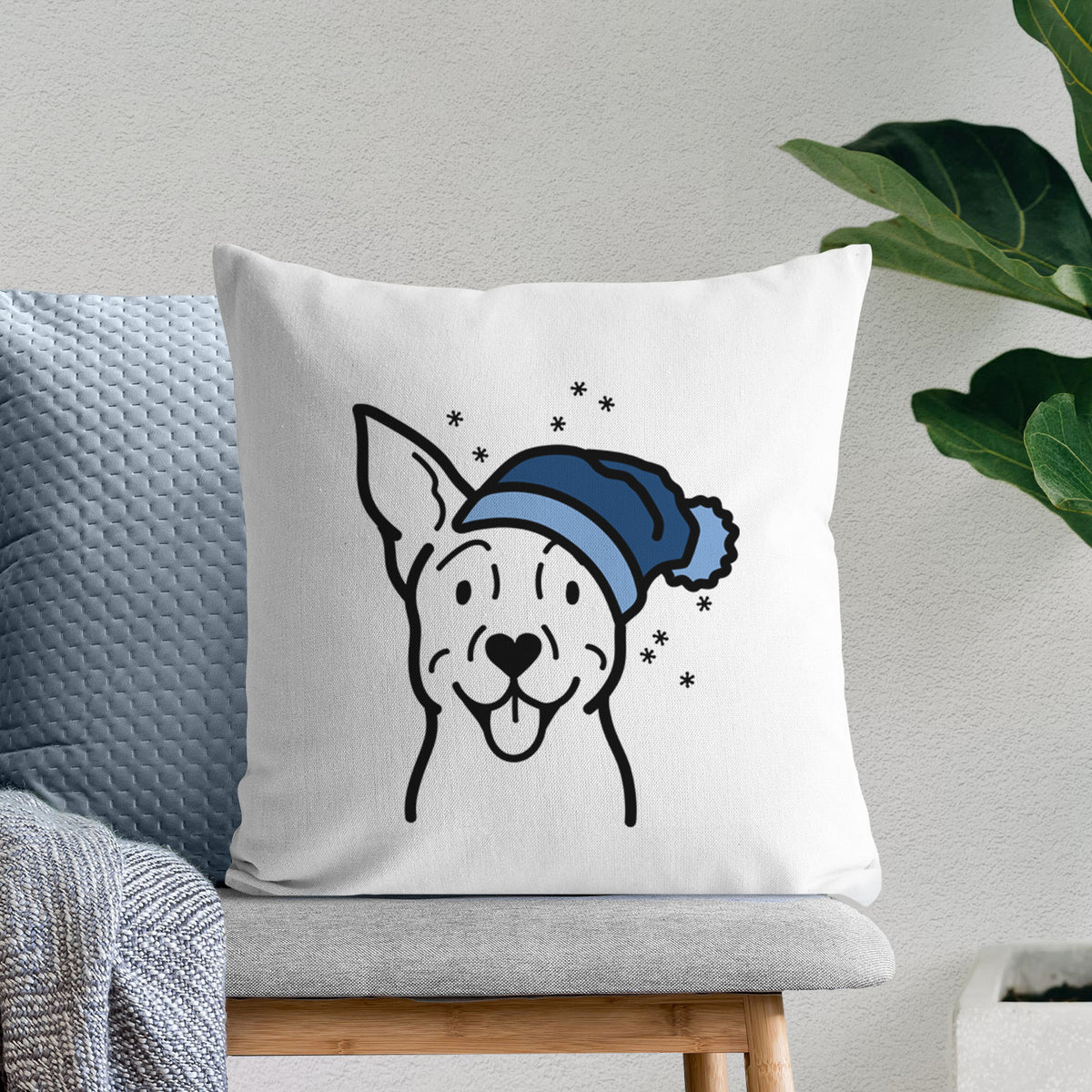 Love Always Carolina Dog - Throw Pillow Cover