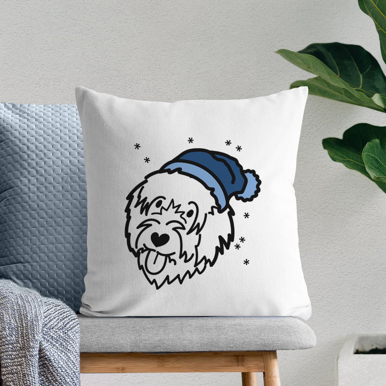 Love Always Catalan Sheepdog - Throw Pillow Cover