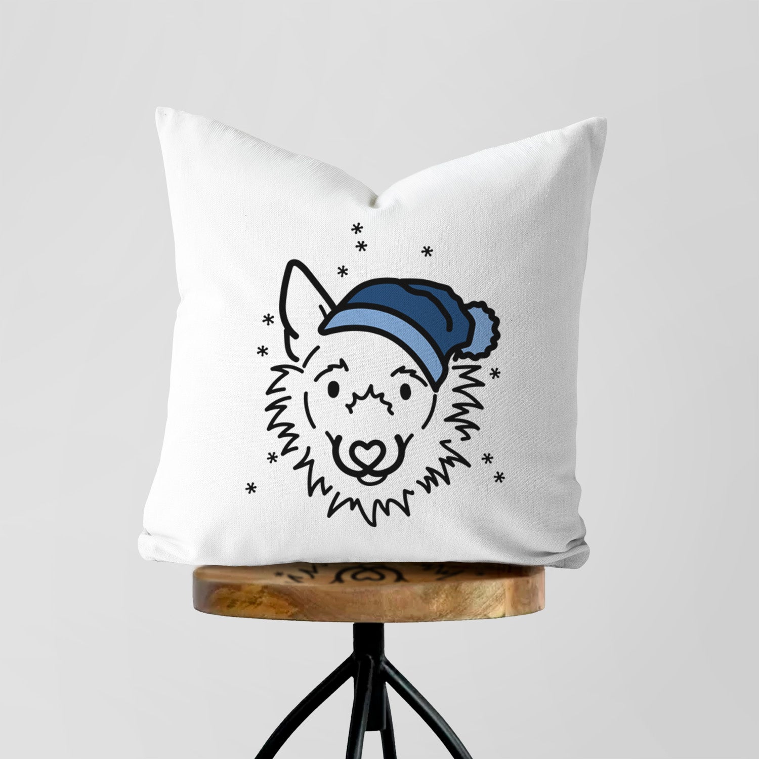 Love Always Super Mutt - Chewy -  Throw Pillow Cover