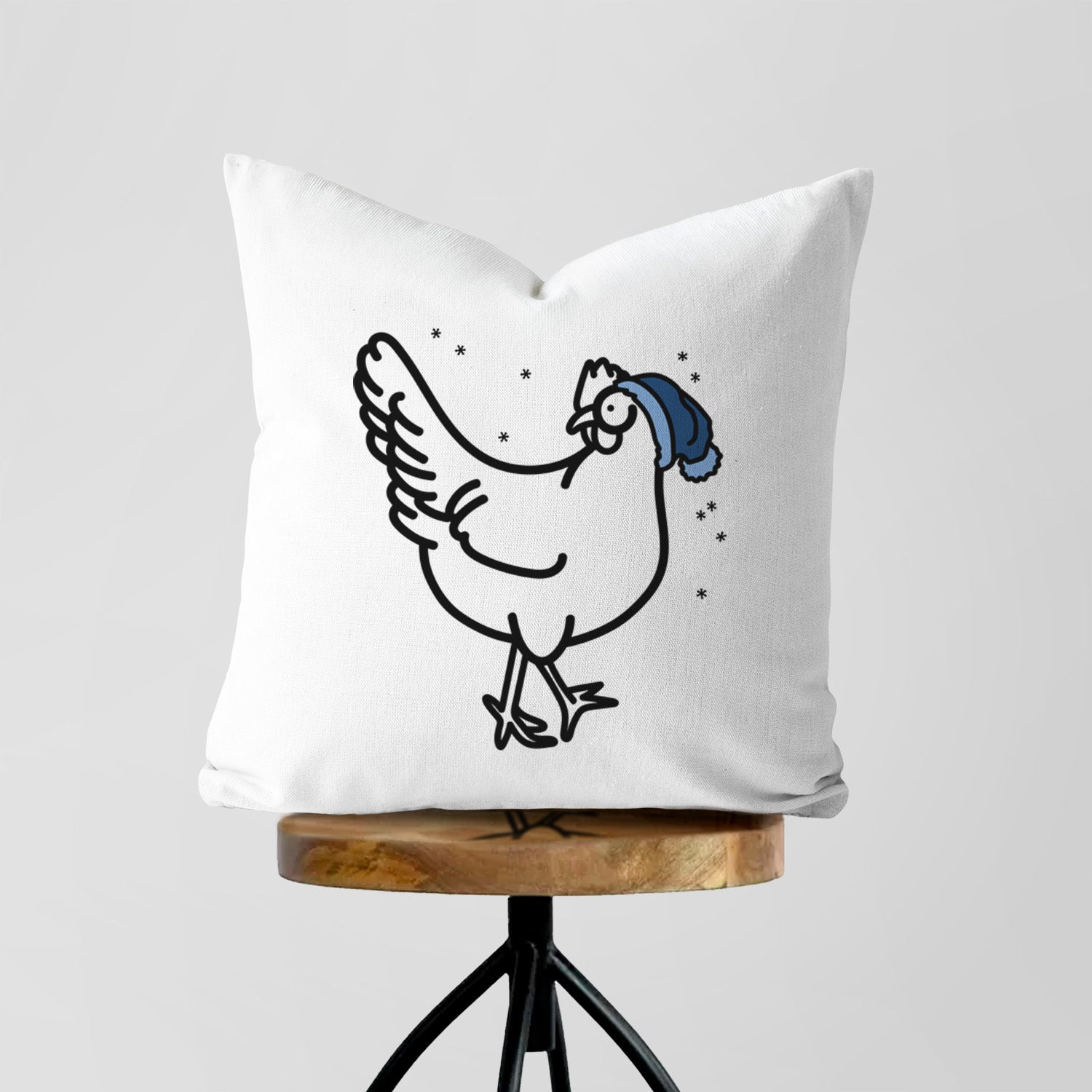 Love Always Chicken - Daisy -  Throw Pillow Cover