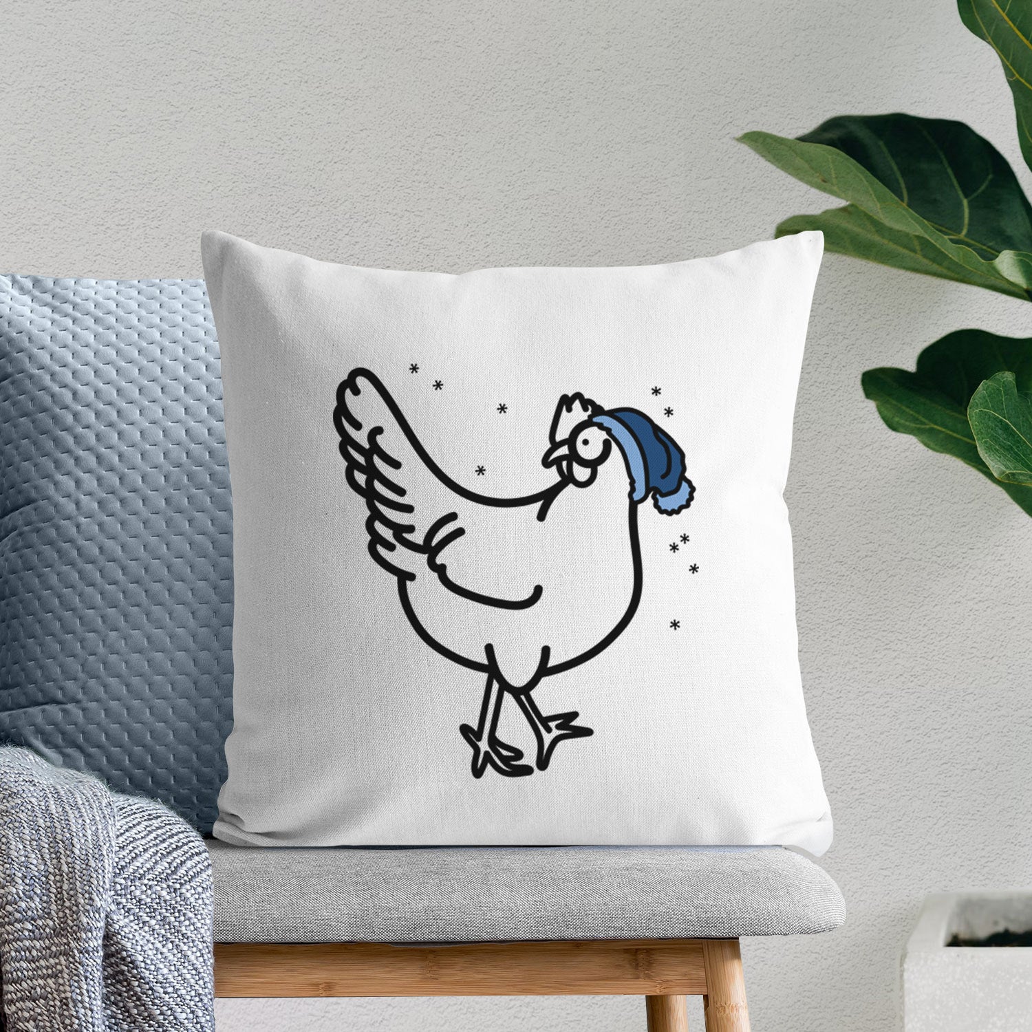 Love Always Chicken - Daisy -  Throw Pillow Cover