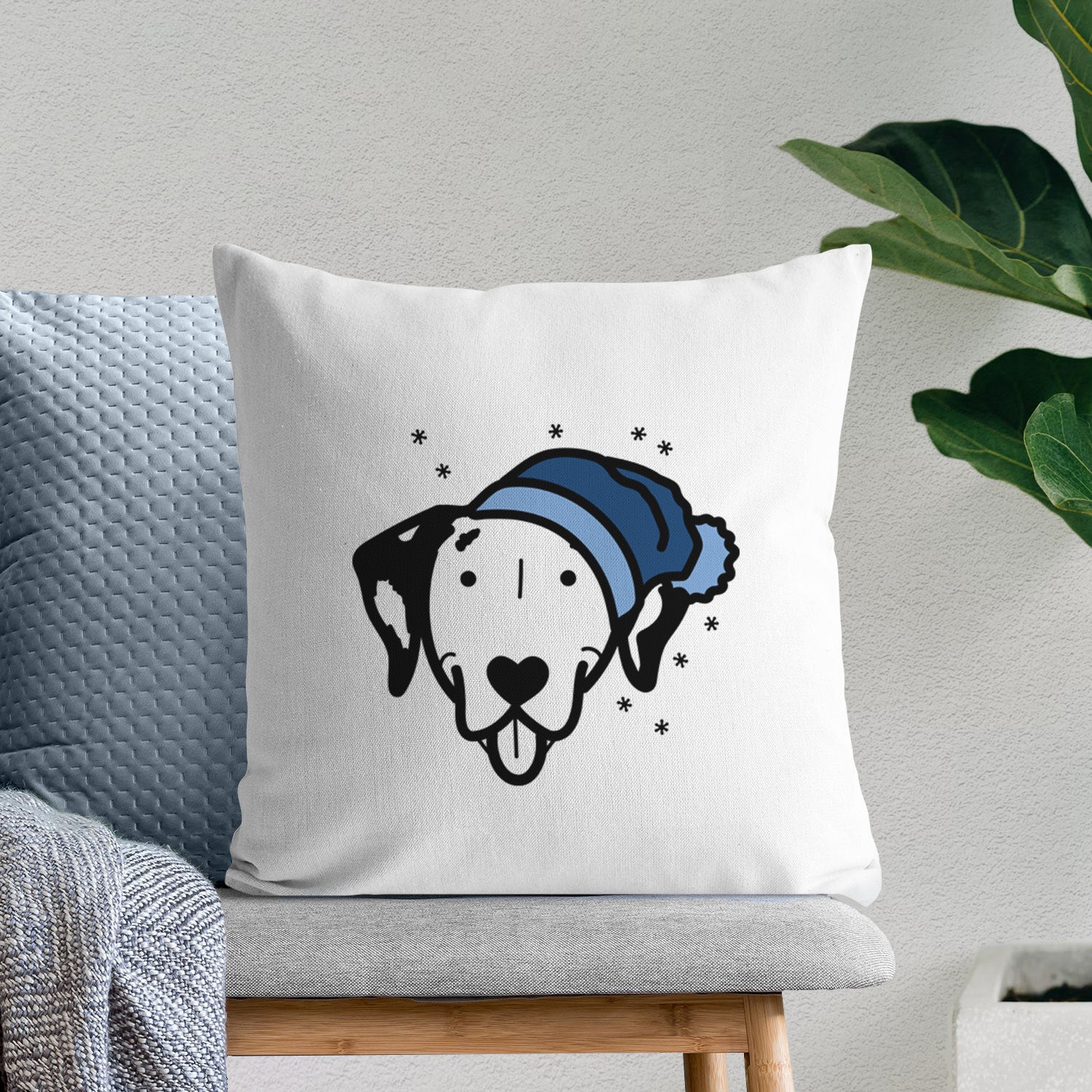 Love Always Dalmatian - Throw Pillow Cover
