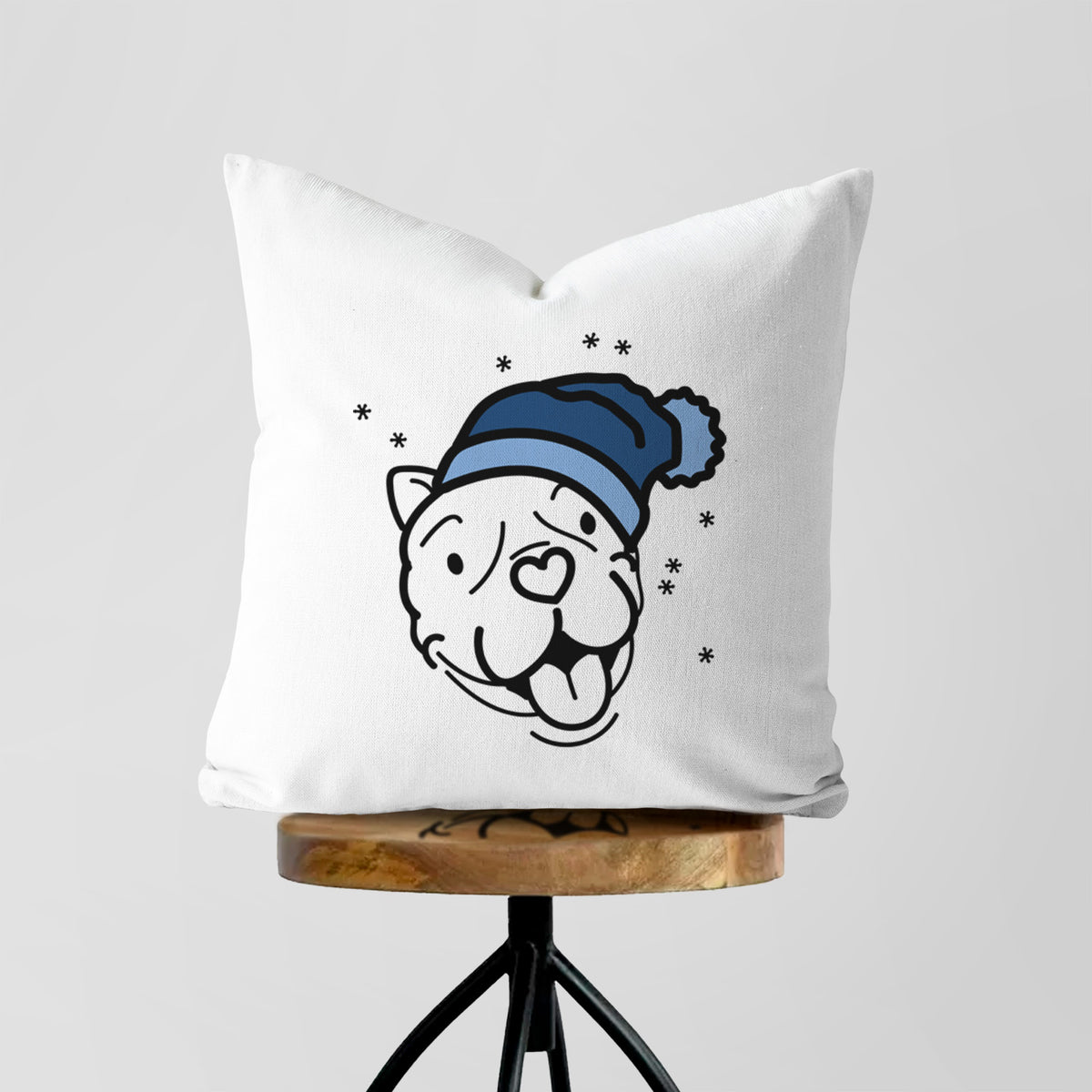 Love Always American Bulldog - Draco -  Throw Pillow Cover