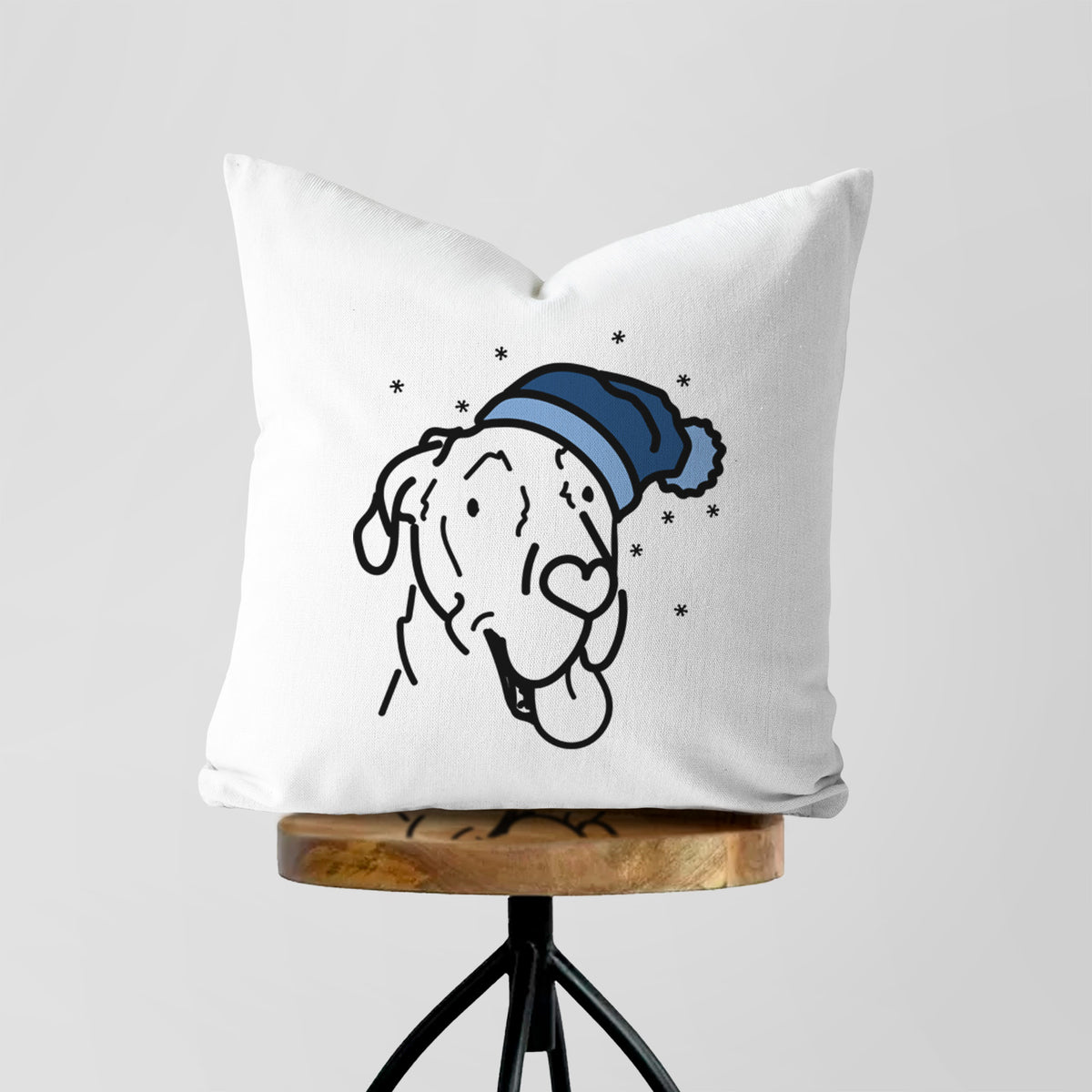 Love Always Great Dane - Duncan -  Throw Pillow Cover