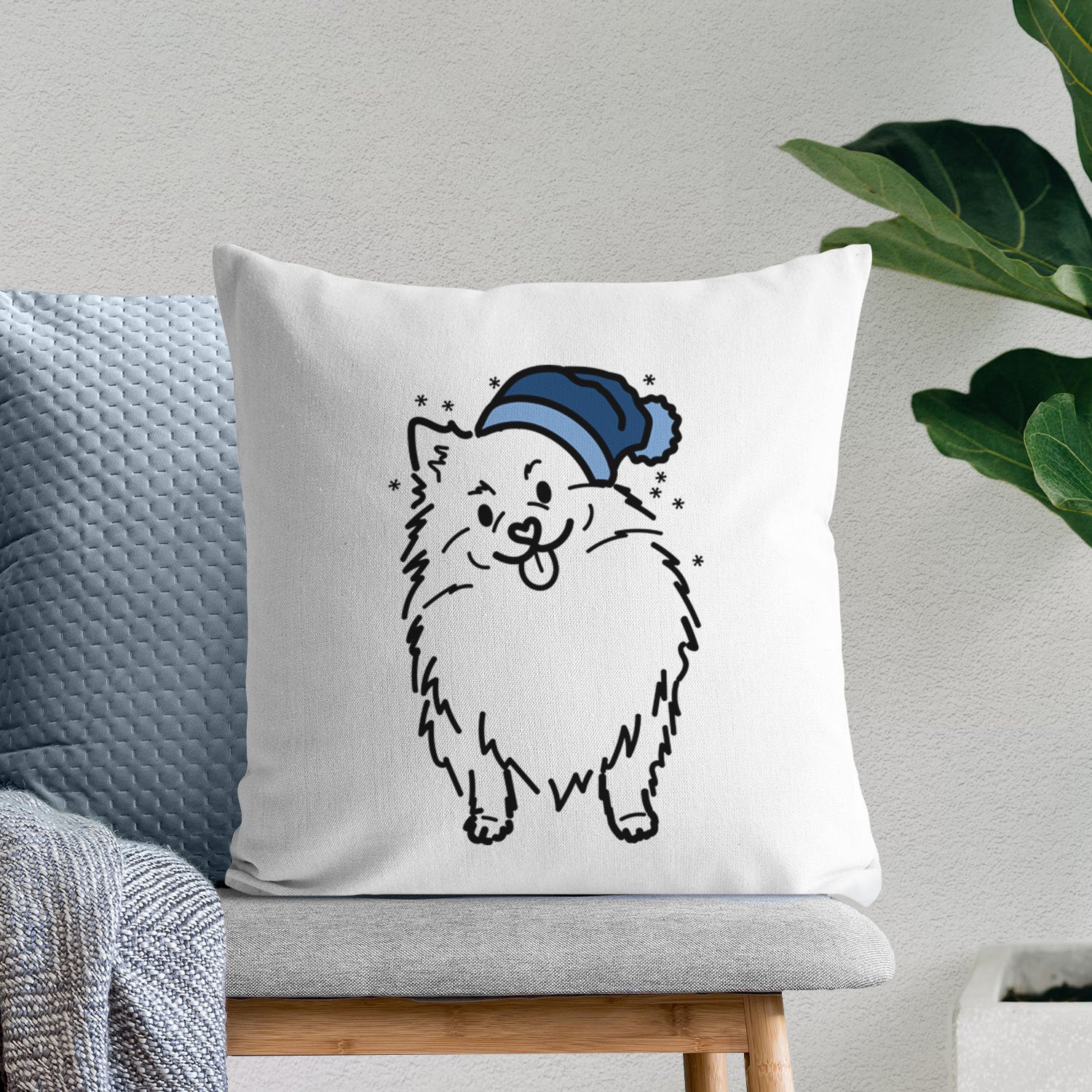 Love Always Pomeranian - Fern -  Throw Pillow Cover