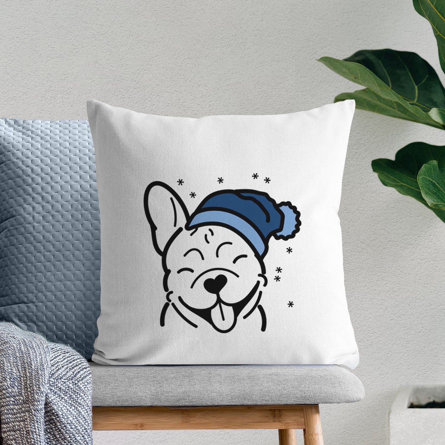 Love Always French Bulldog - Throw Pillow Cover